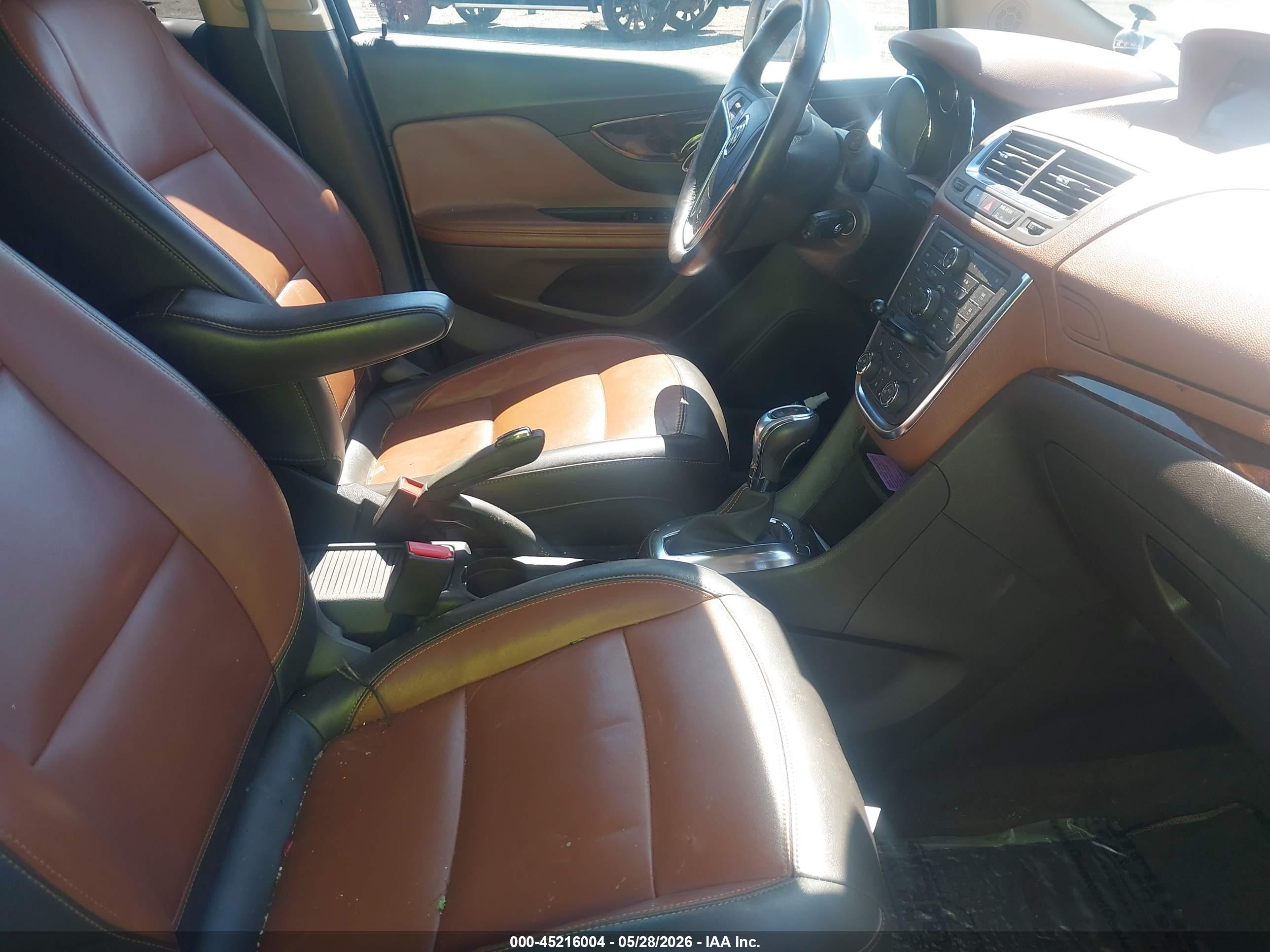 2015 Buick Encore Leather White vin: KL4CJGSB2FB250011