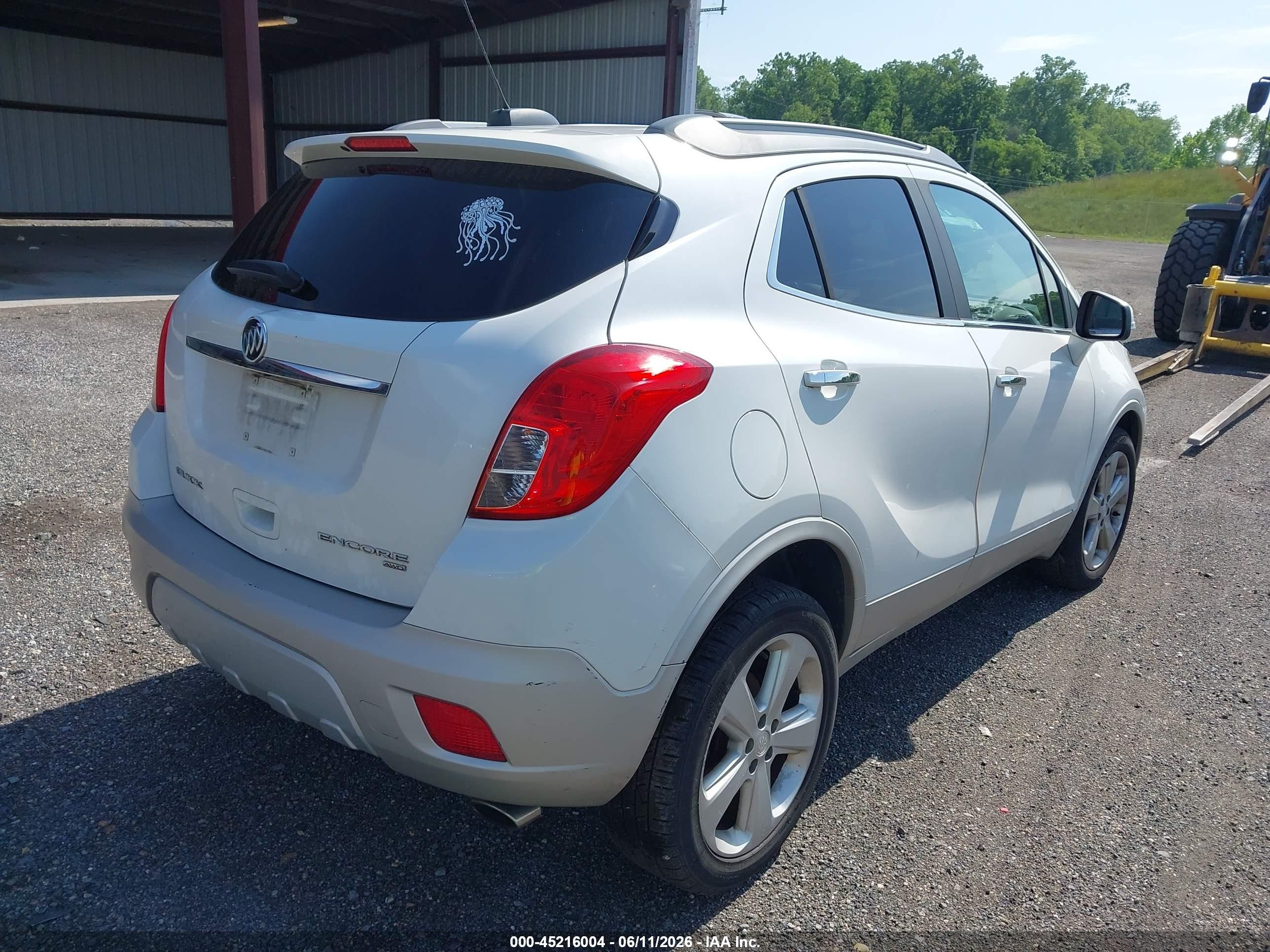2015 Buick Encore Leather White vin: KL4CJGSB2FB250011