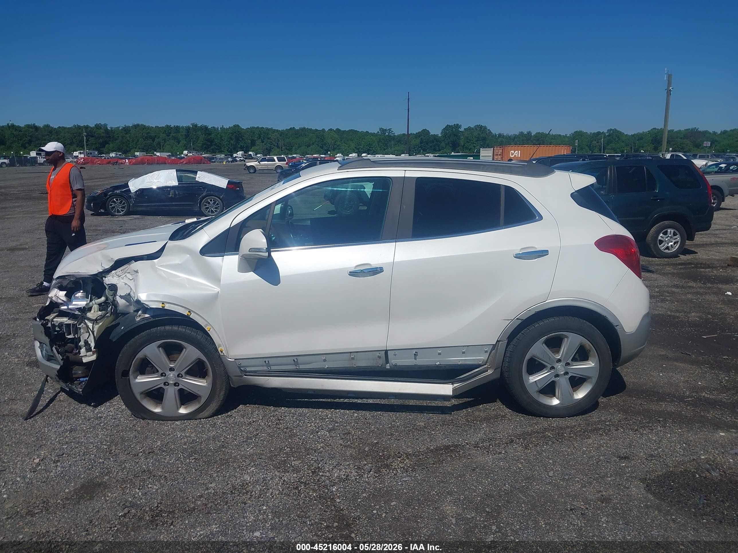 2015 Buick Encore Leather White vin: KL4CJGSB2FB250011