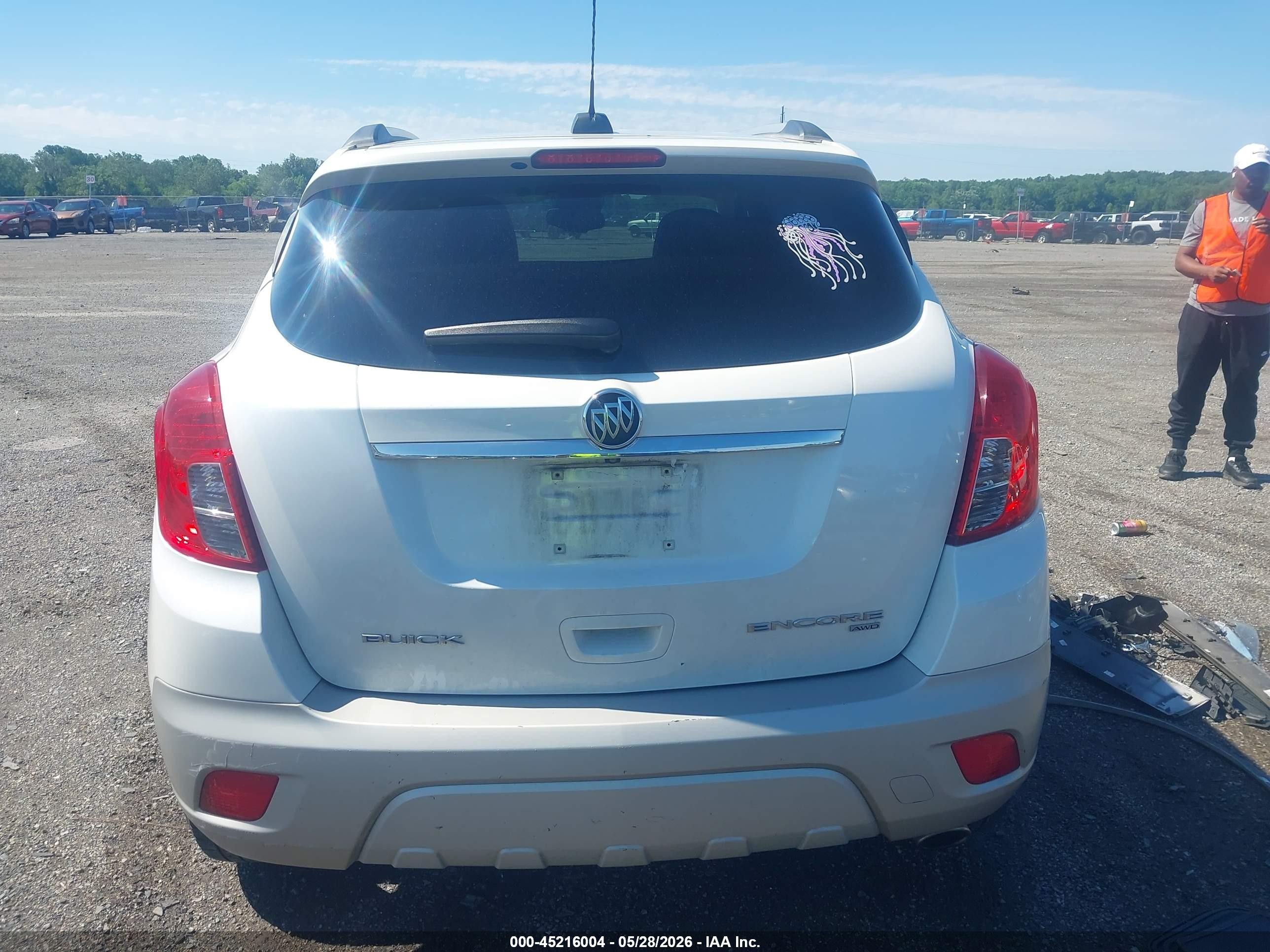 2015 Buick Encore Leather White vin: KL4CJGSB2FB250011