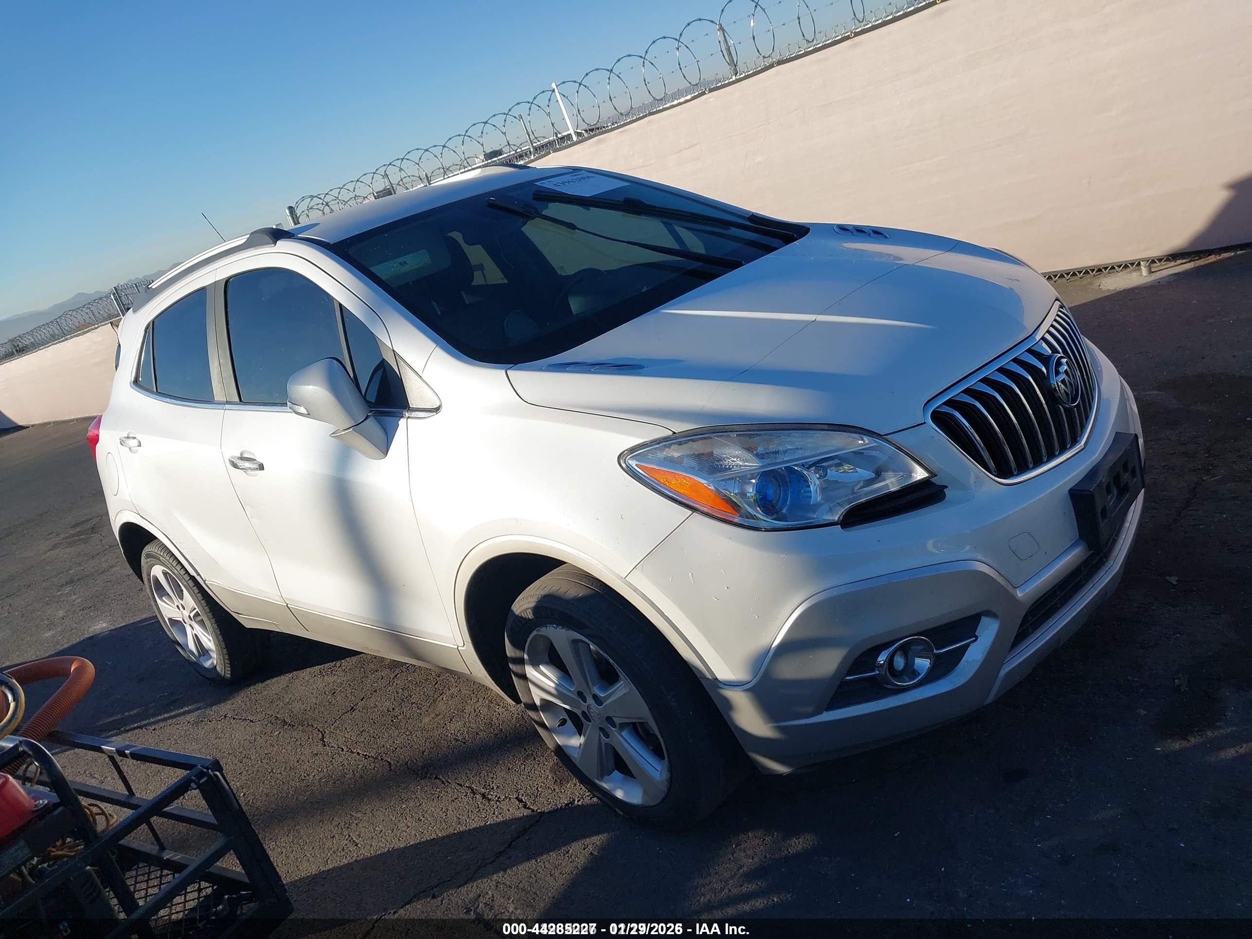 2015 Buick Encore Leather White vin: KL4CJGSB3FB129388