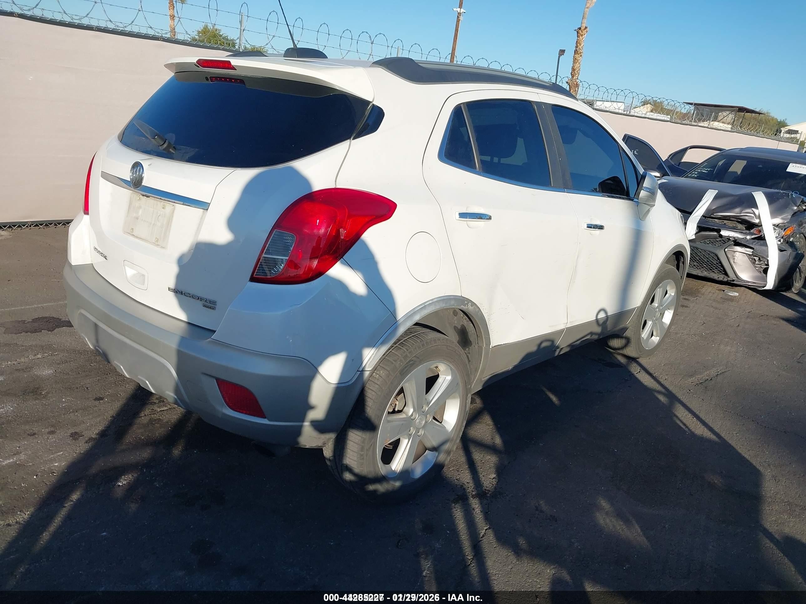 2015 Buick Encore Leather White vin: KL4CJGSB3FB129388