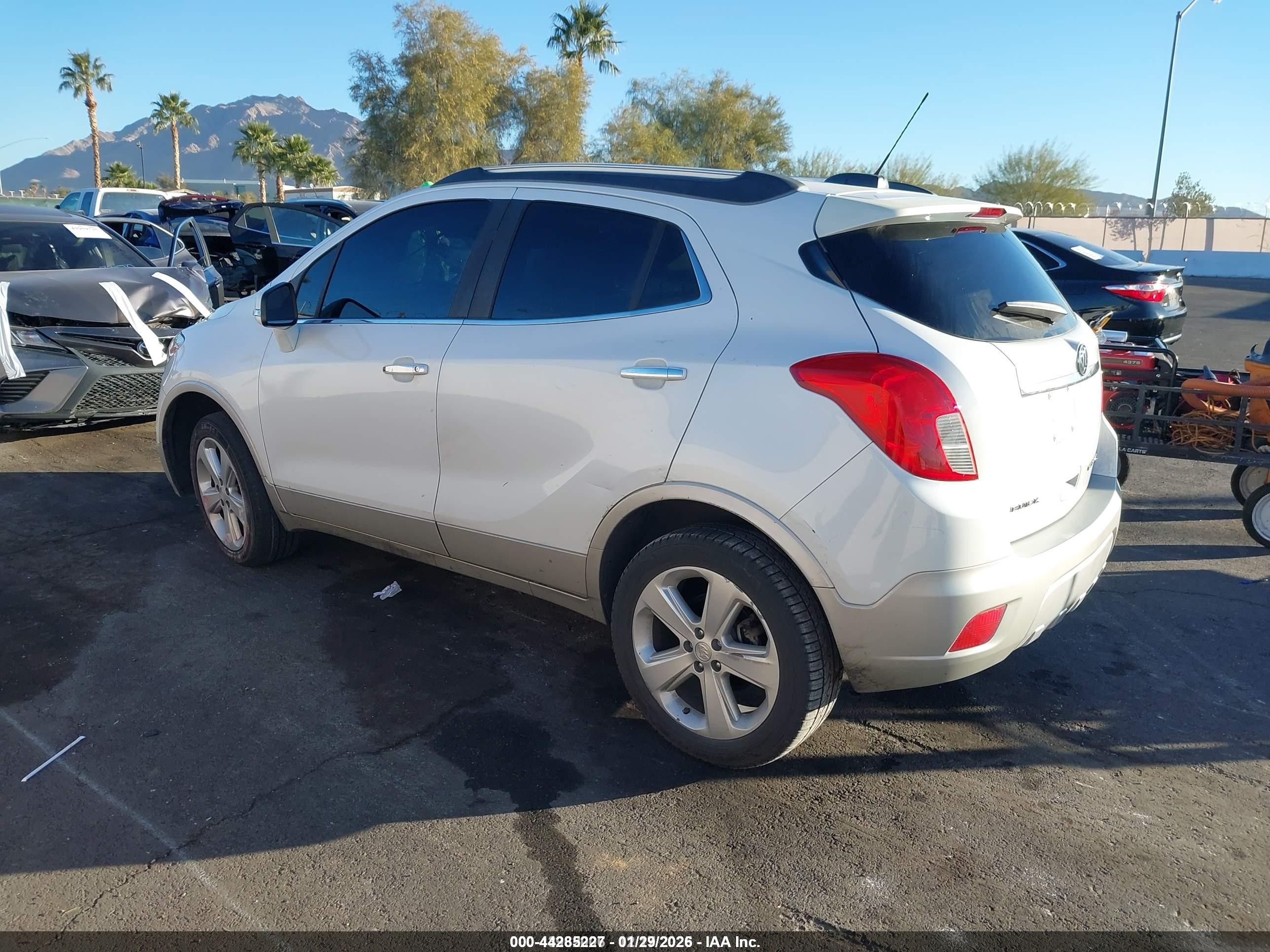 2015 Buick Encore Leather White vin: KL4CJGSB3FB129388