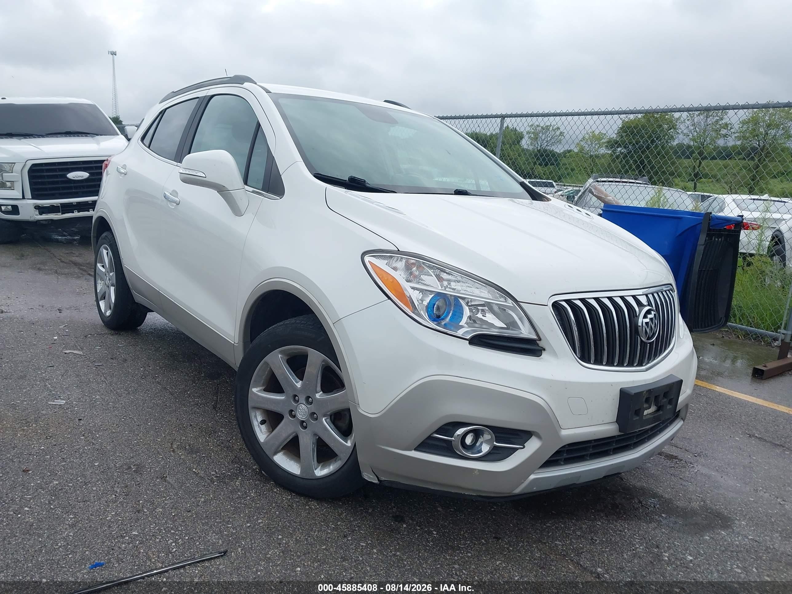 2014 Buick Encore Leather White vin: KL4CJGSB4EB780480