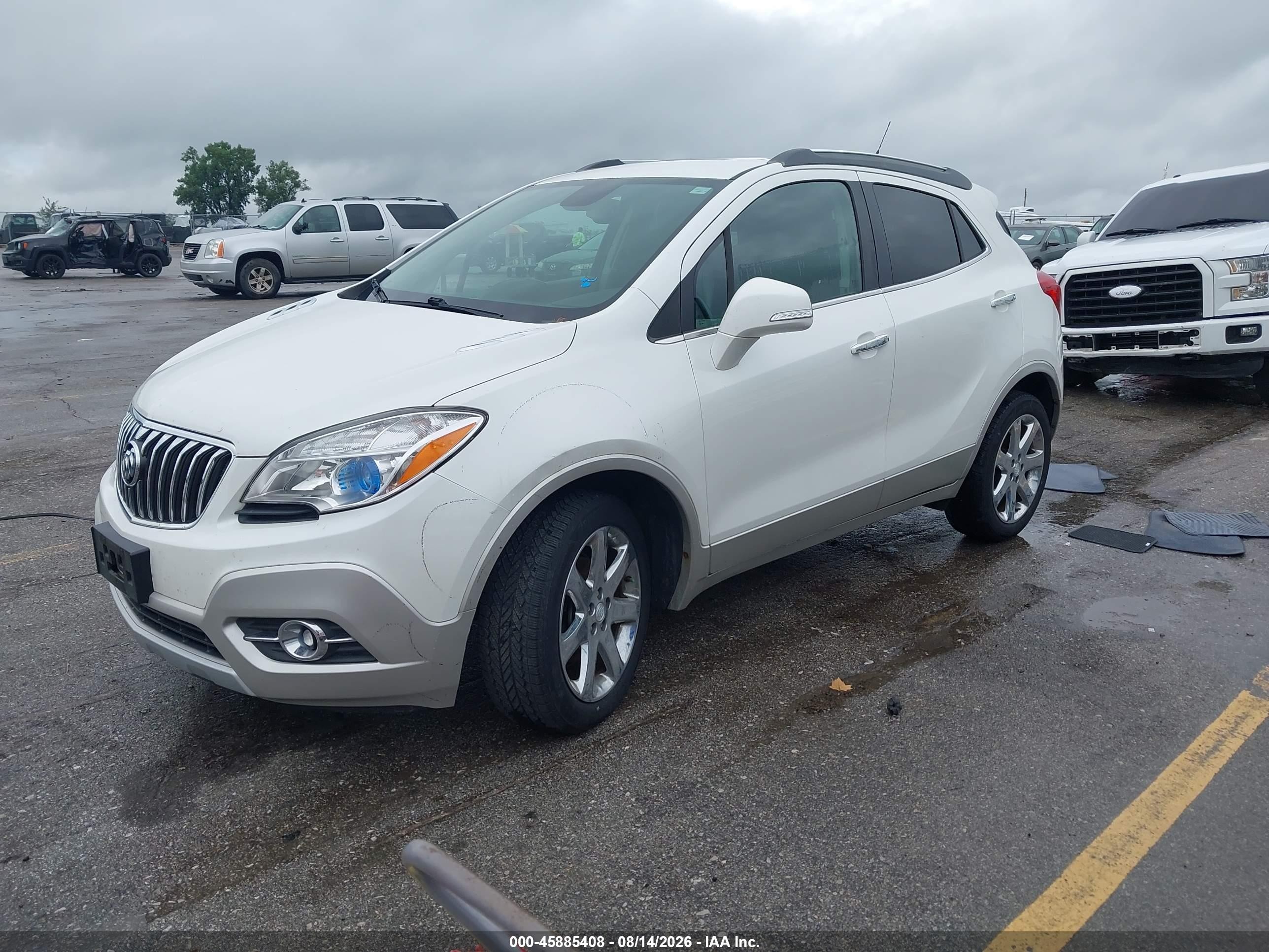2014 Buick Encore Leather White vin: KL4CJGSB4EB780480