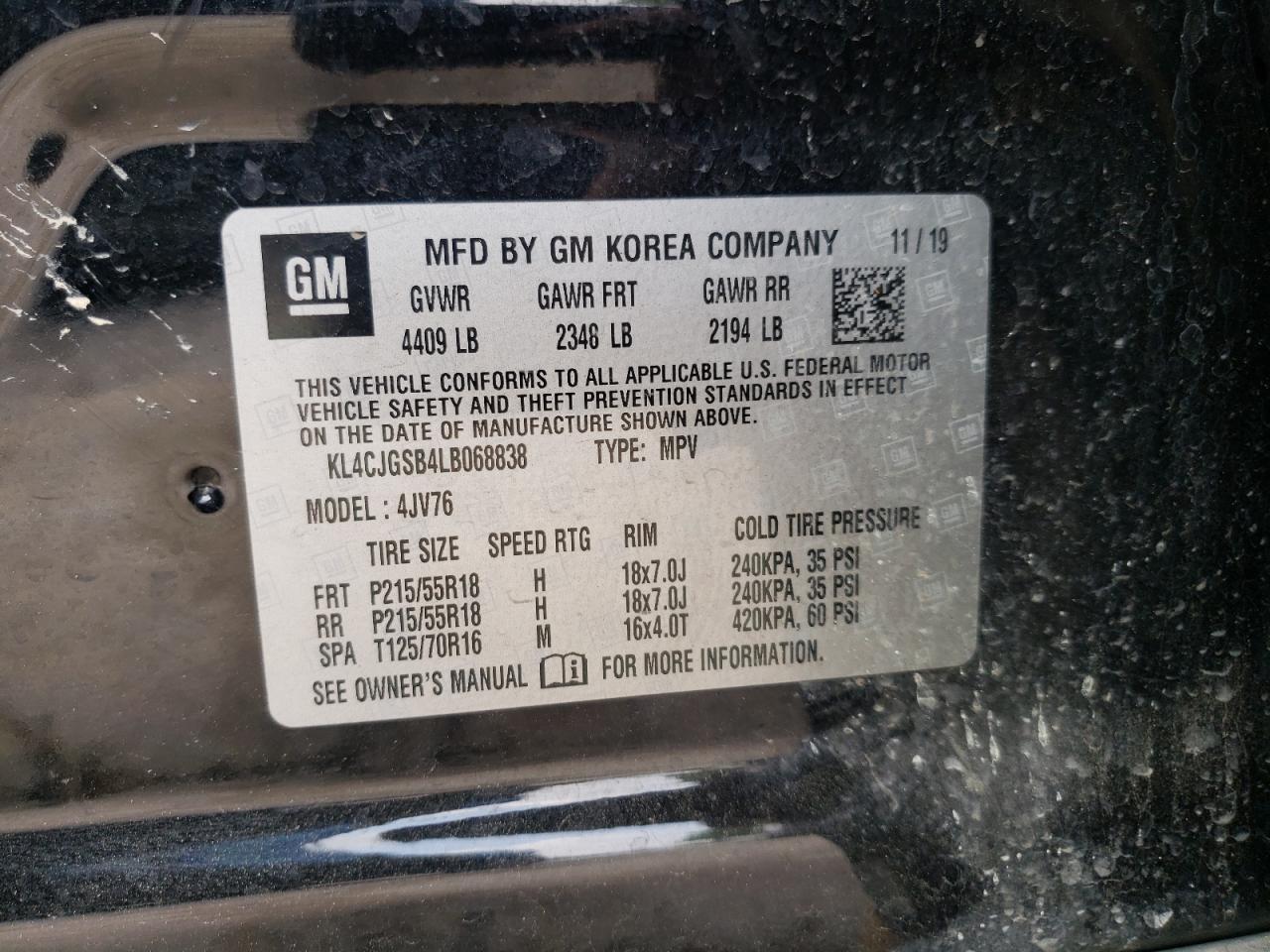 2020 Buick Encore Essence Black vin: KL4CJGSB4LB068838