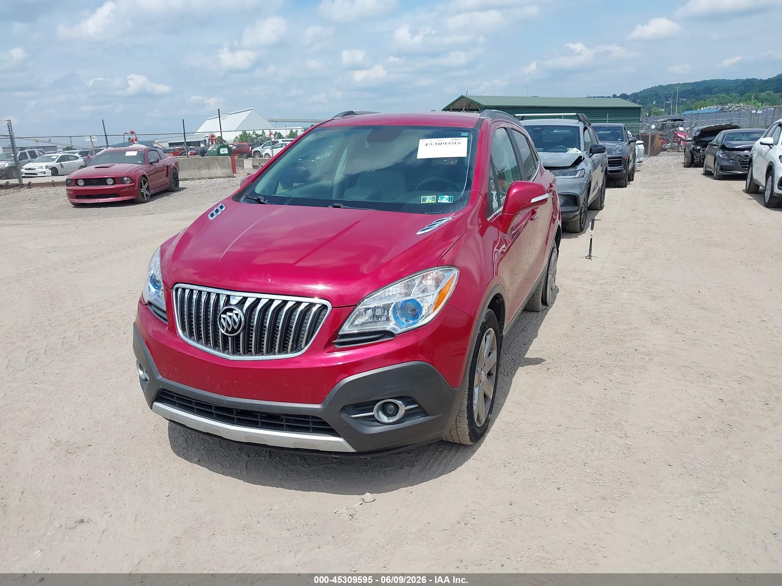 2014 Buick Encore Leather Red vin: KL4CJGSB5EB693509