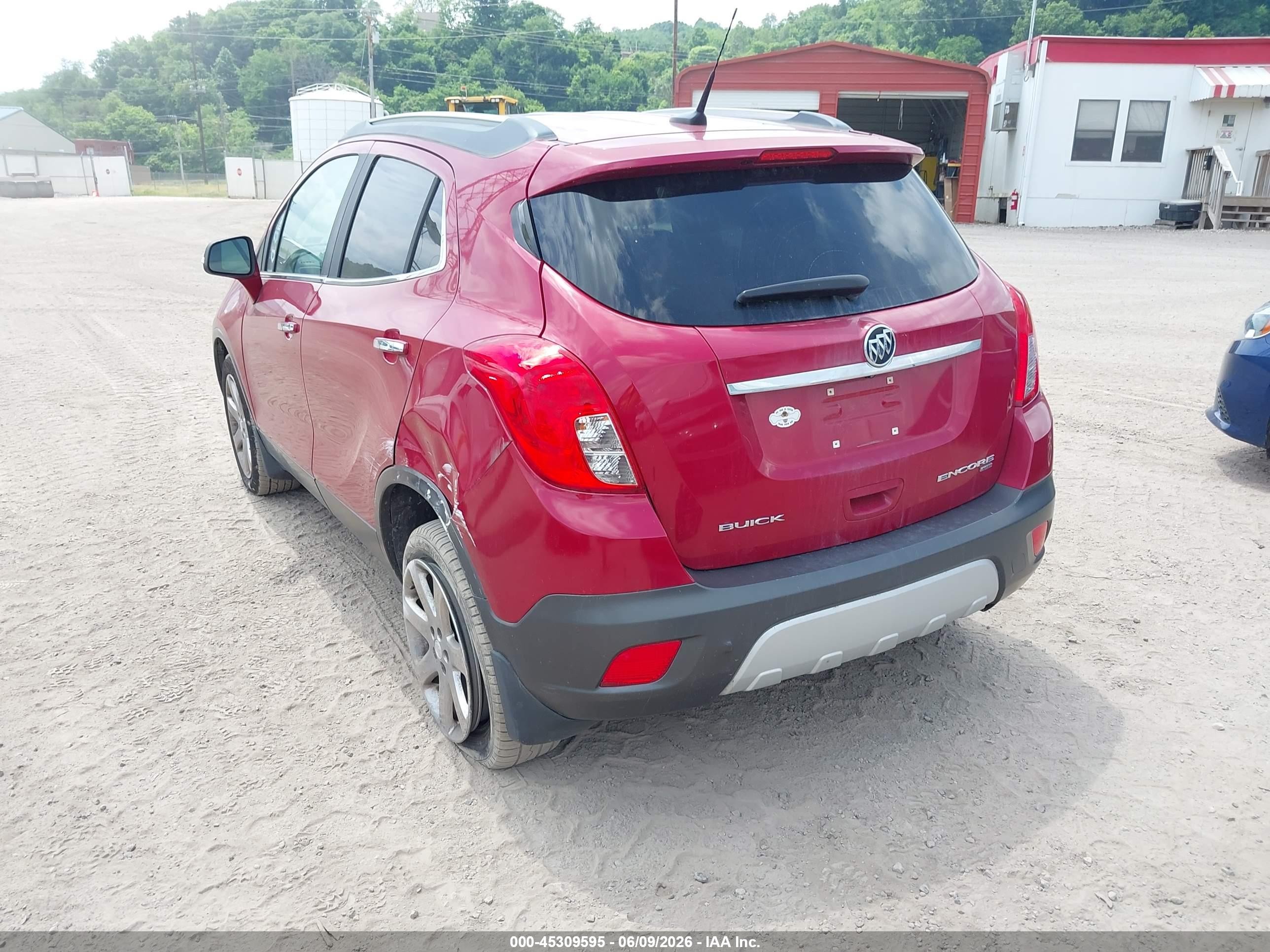 2014 Buick Encore Leather Red vin: KL4CJGSB5EB693509