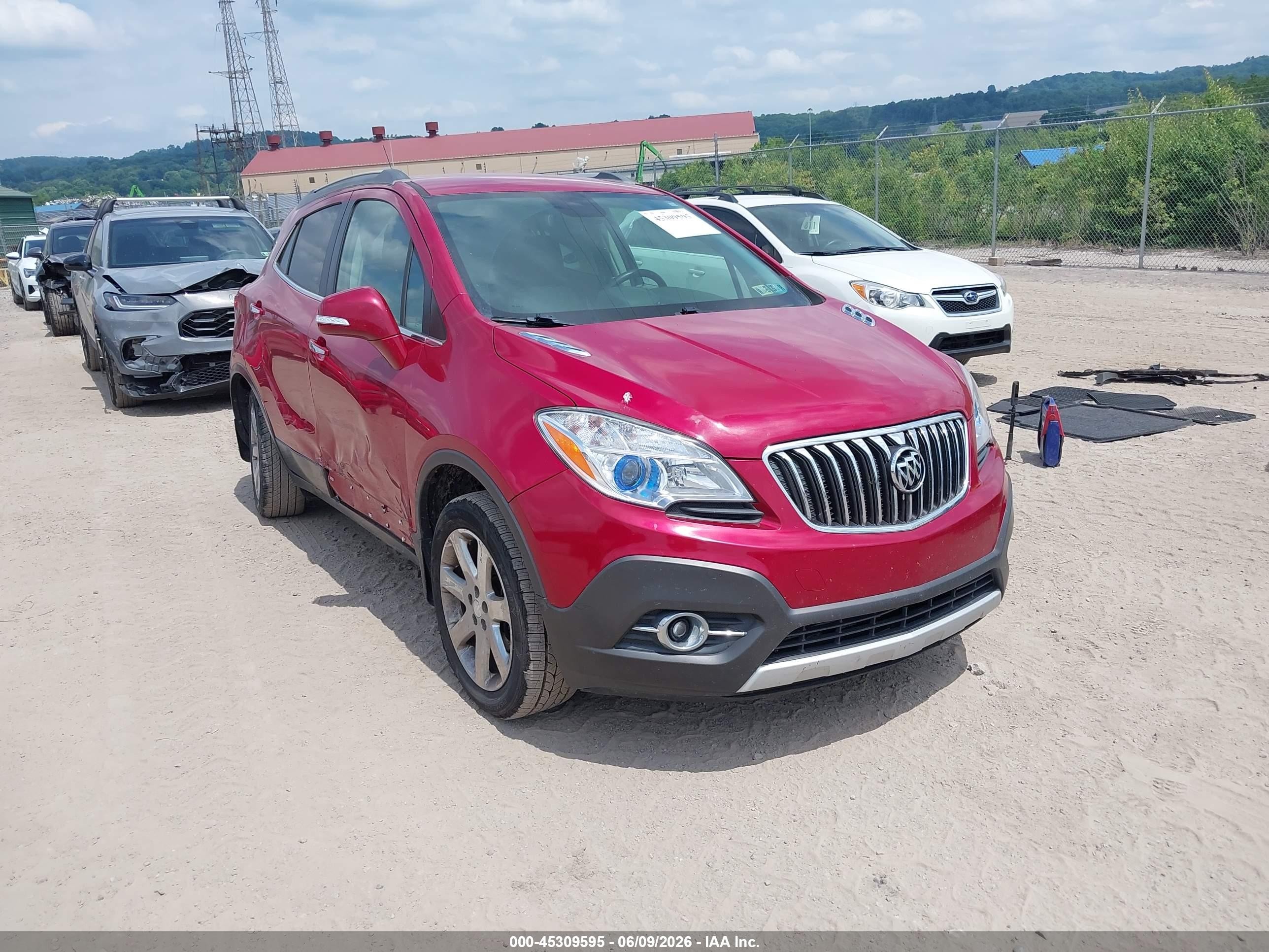 2014 Buick Encore Leather Red vin: KL4CJGSB5EB693509