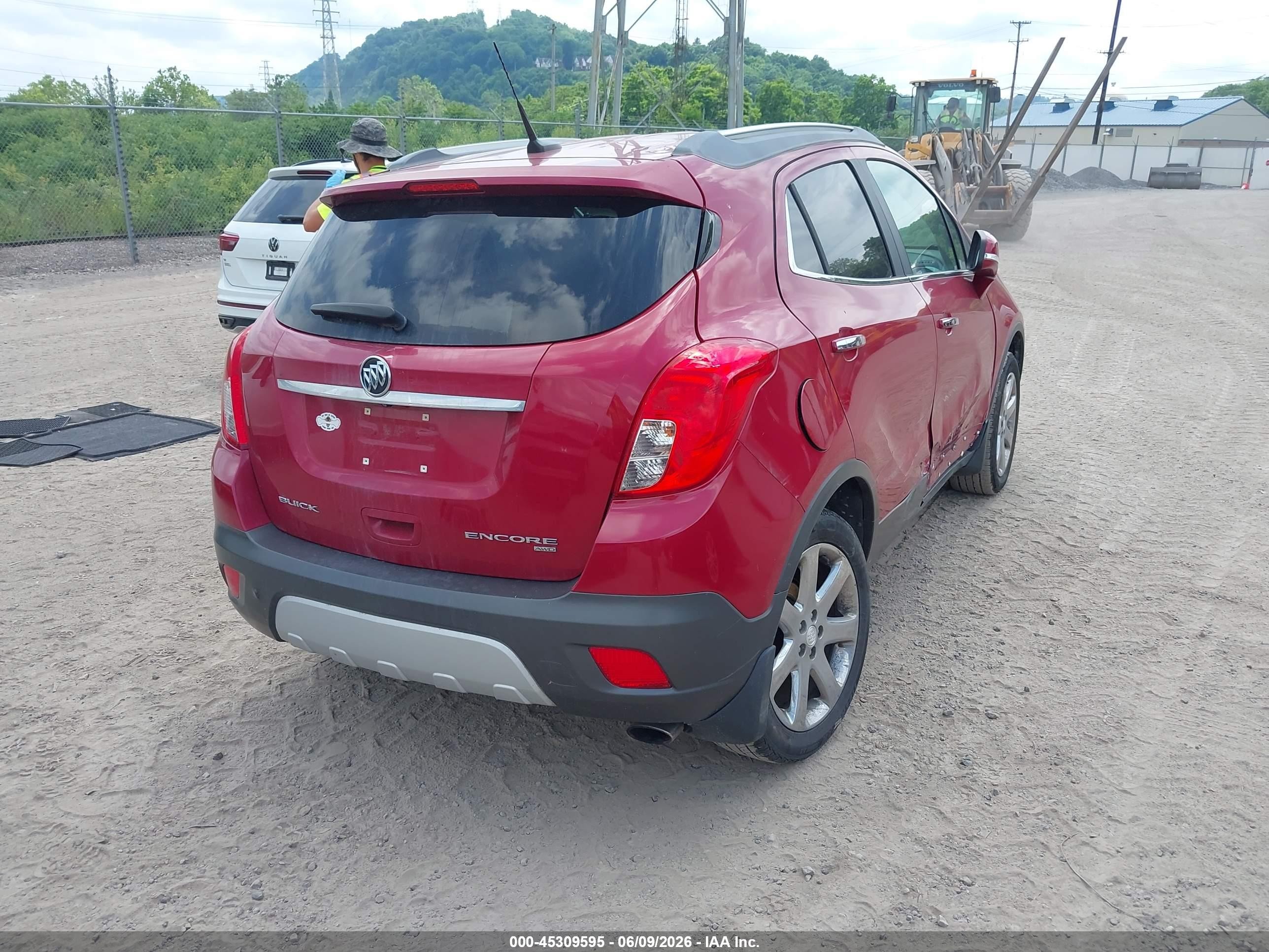2014 Buick Encore Leather Red vin: KL4CJGSB5EB693509