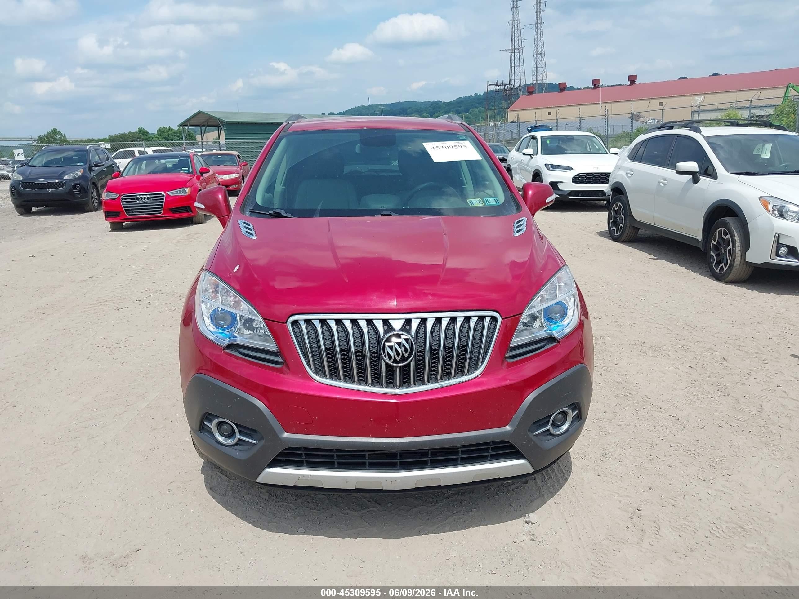 2014 Buick Encore Leather Red vin: KL4CJGSB5EB693509