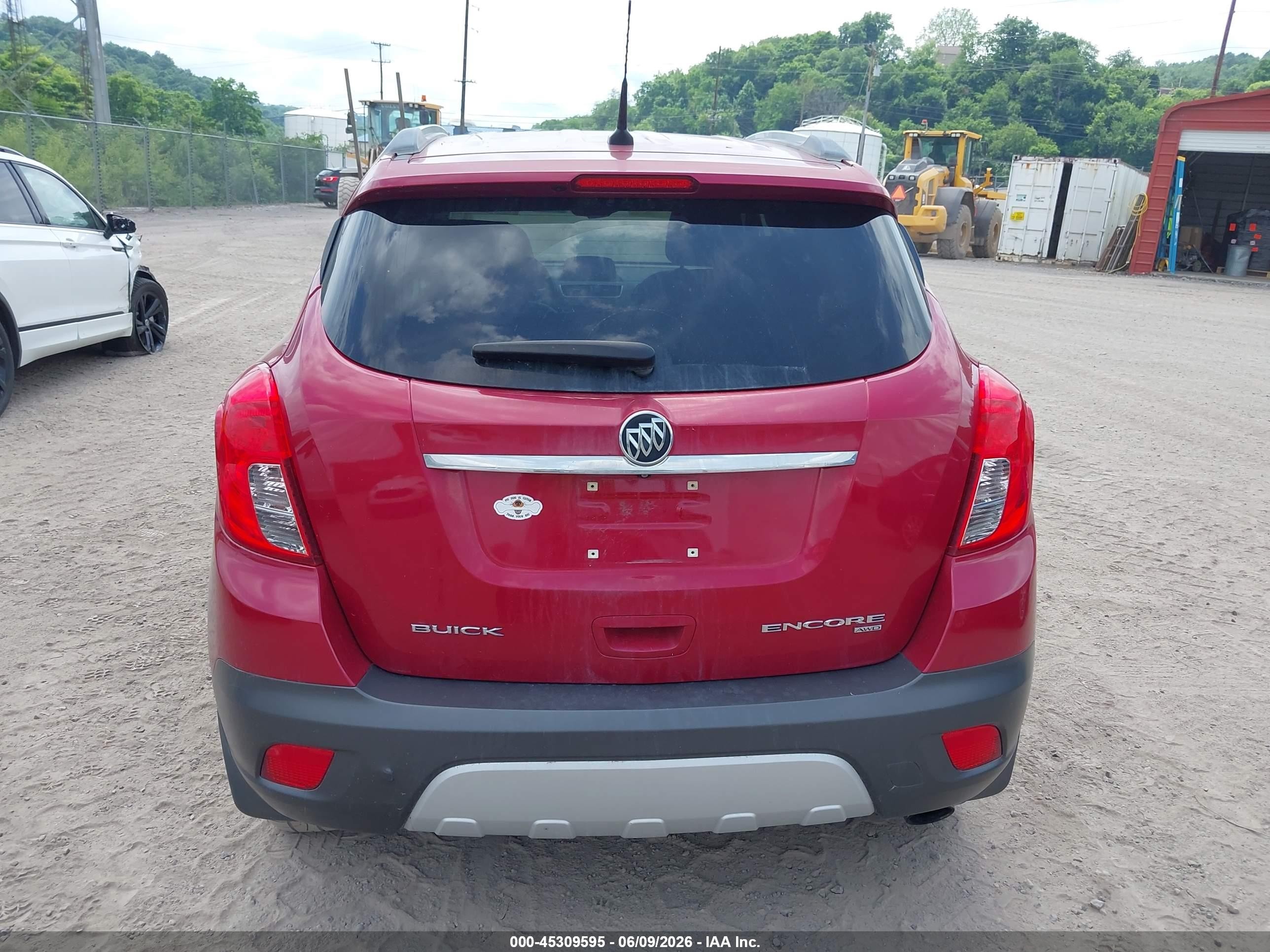 2014 Buick Encore Leather Red vin: KL4CJGSB5EB693509