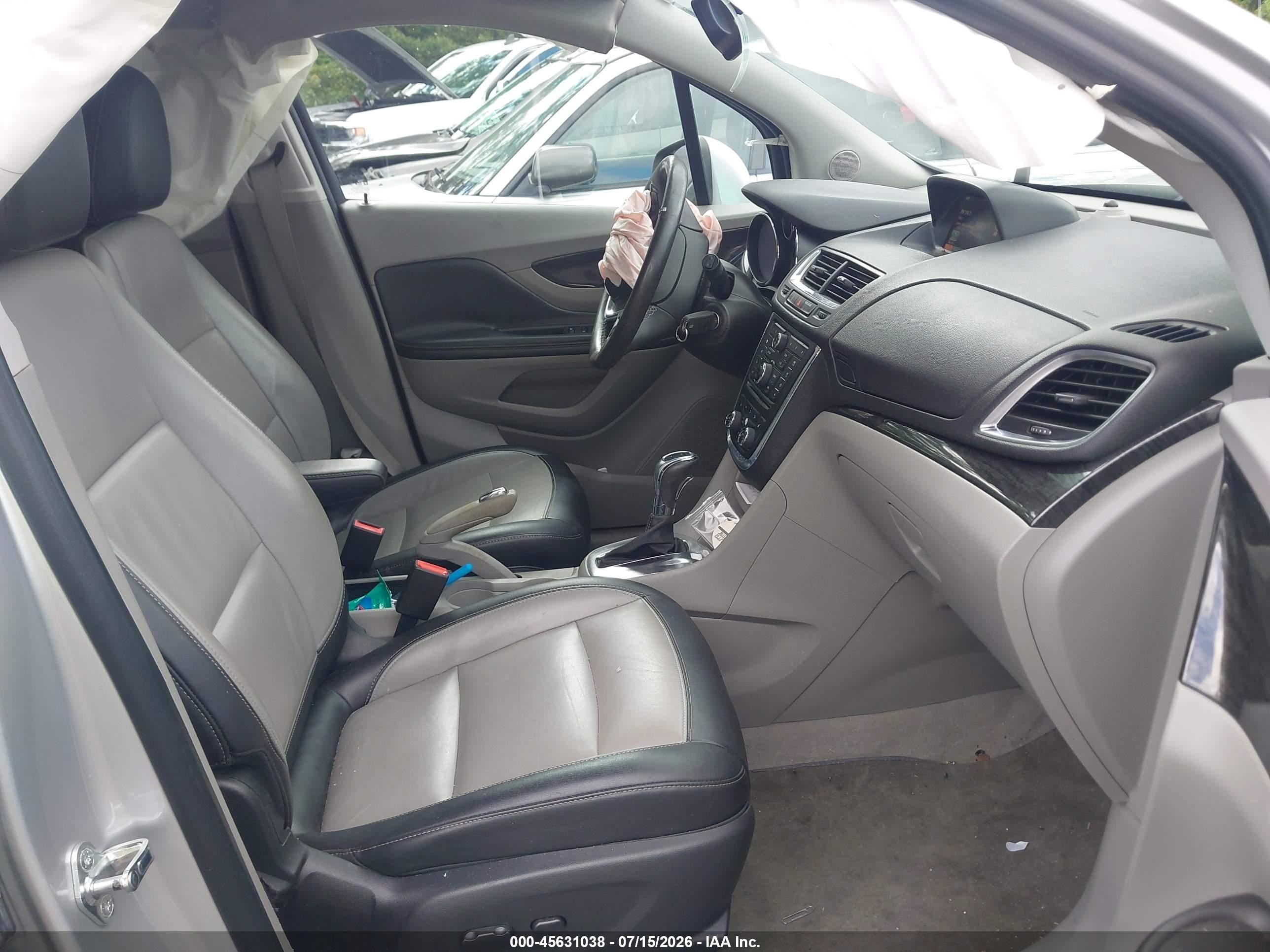 2015 Buick Encore Leather Gray vin: KL4CJGSB5FB151909