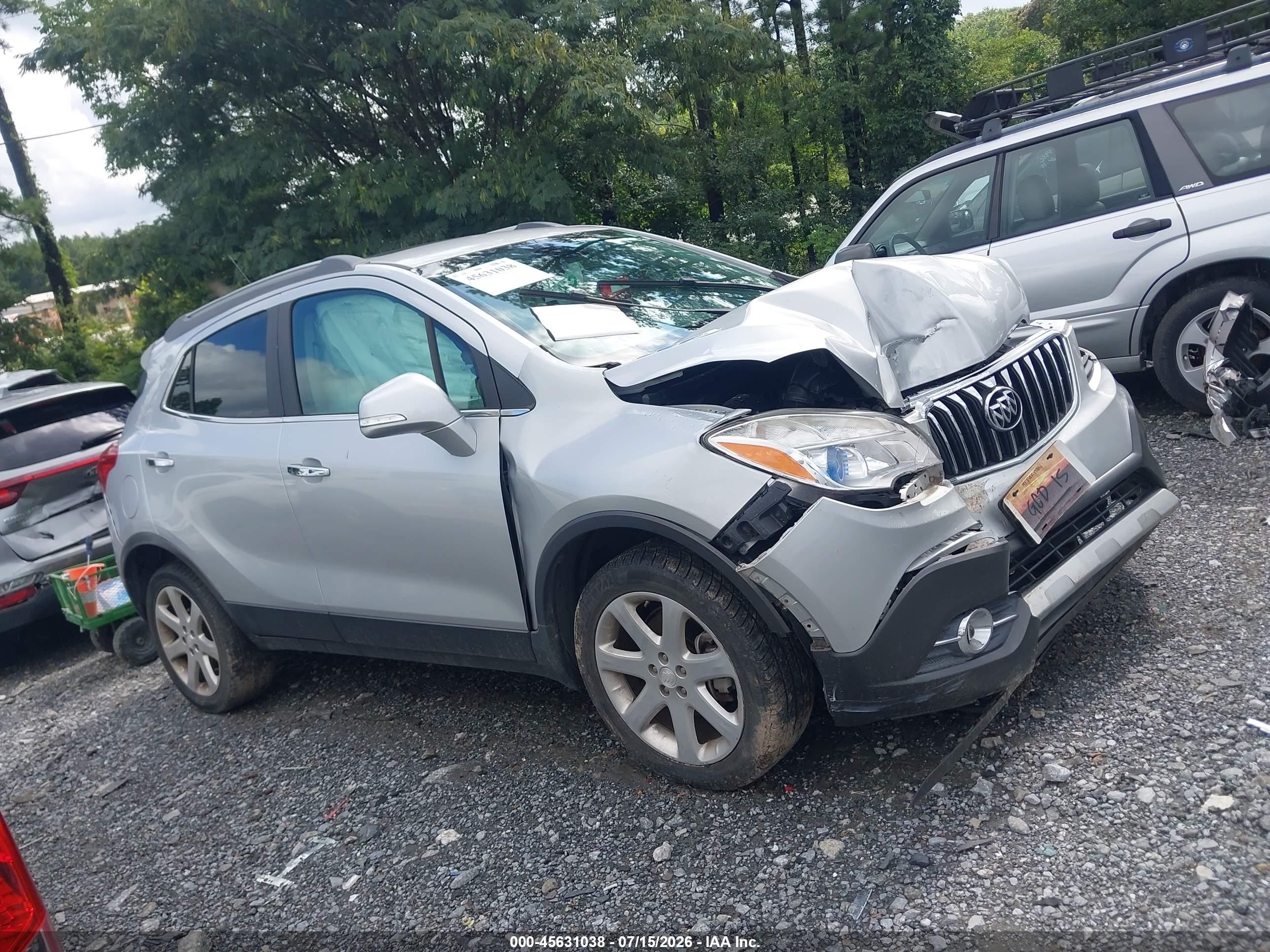 2015 Buick Encore Leather Gray vin: KL4CJGSB5FB151909