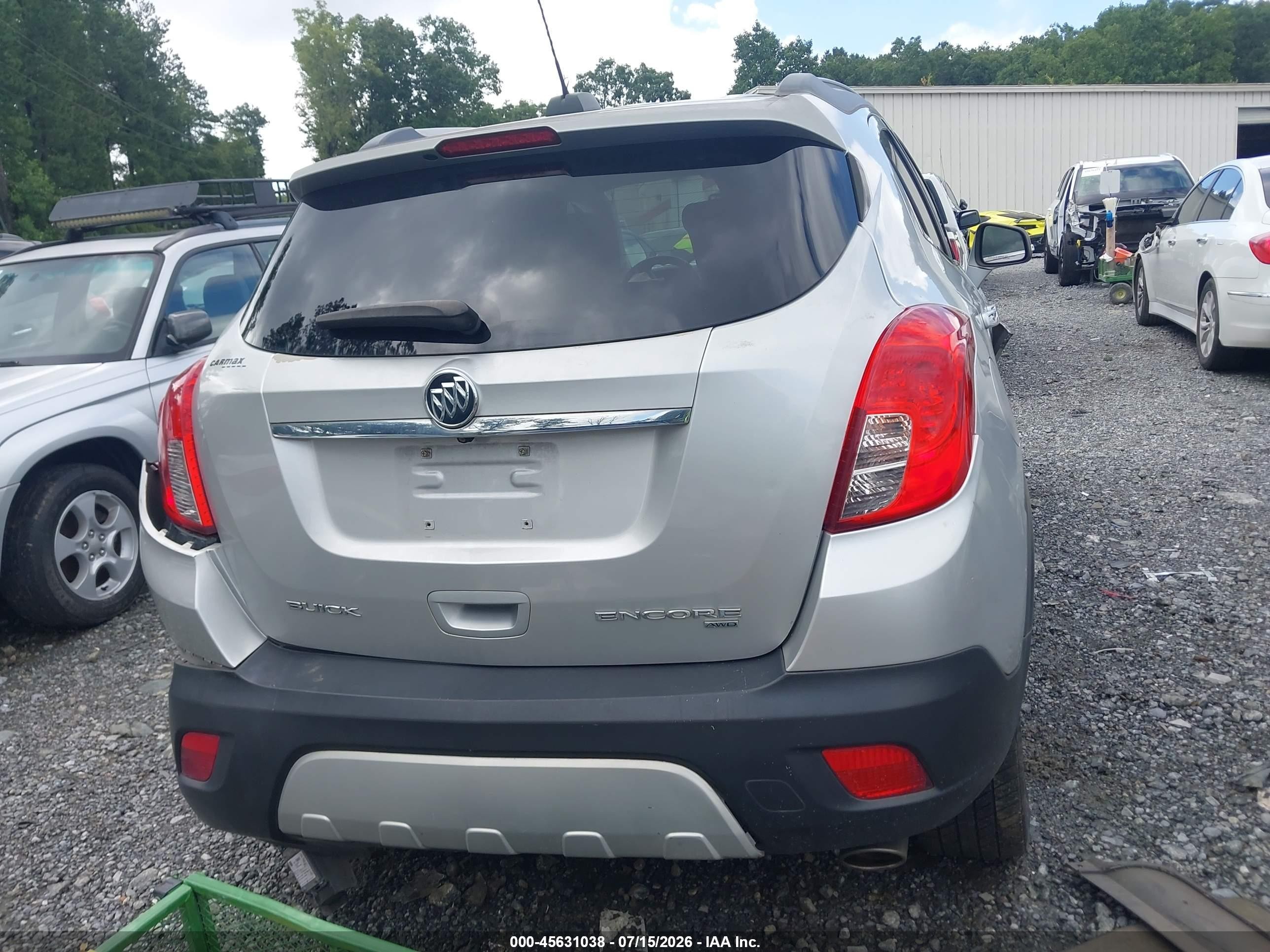 2015 Buick Encore Leather Gray vin: KL4CJGSB5FB151909