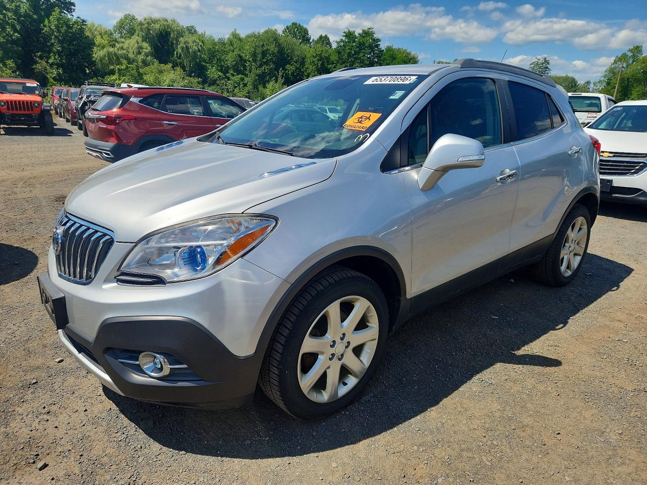 2015 Buick Encore Silver vin: KL4CJGSB5FB269376