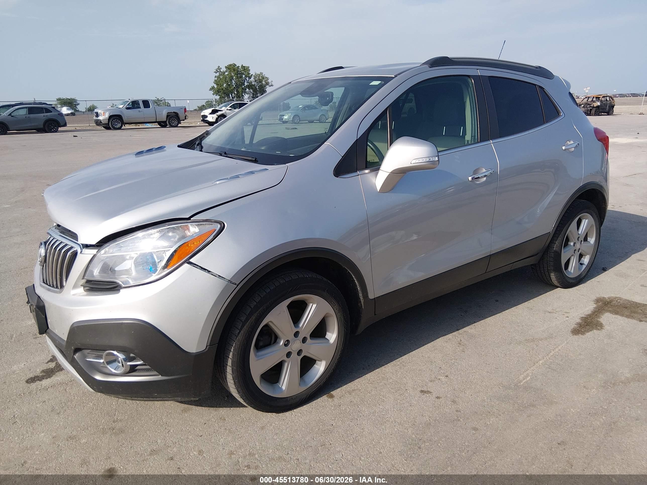 2015 Buick Encore Leather Серебряный vin: KL4CJGSB6FB221210