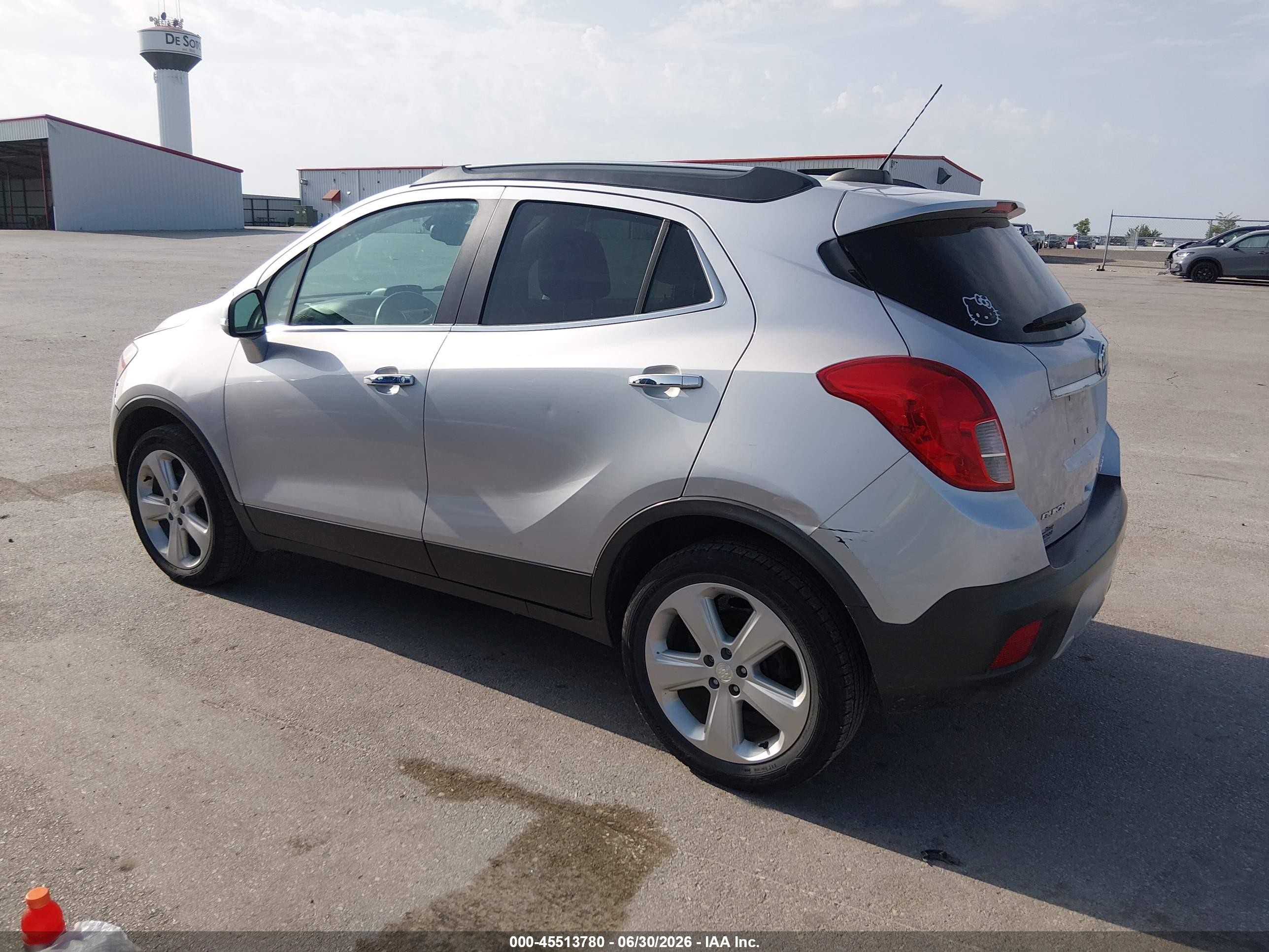 2015 Buick Encore Leather Серебряный vin: KL4CJGSB6FB221210