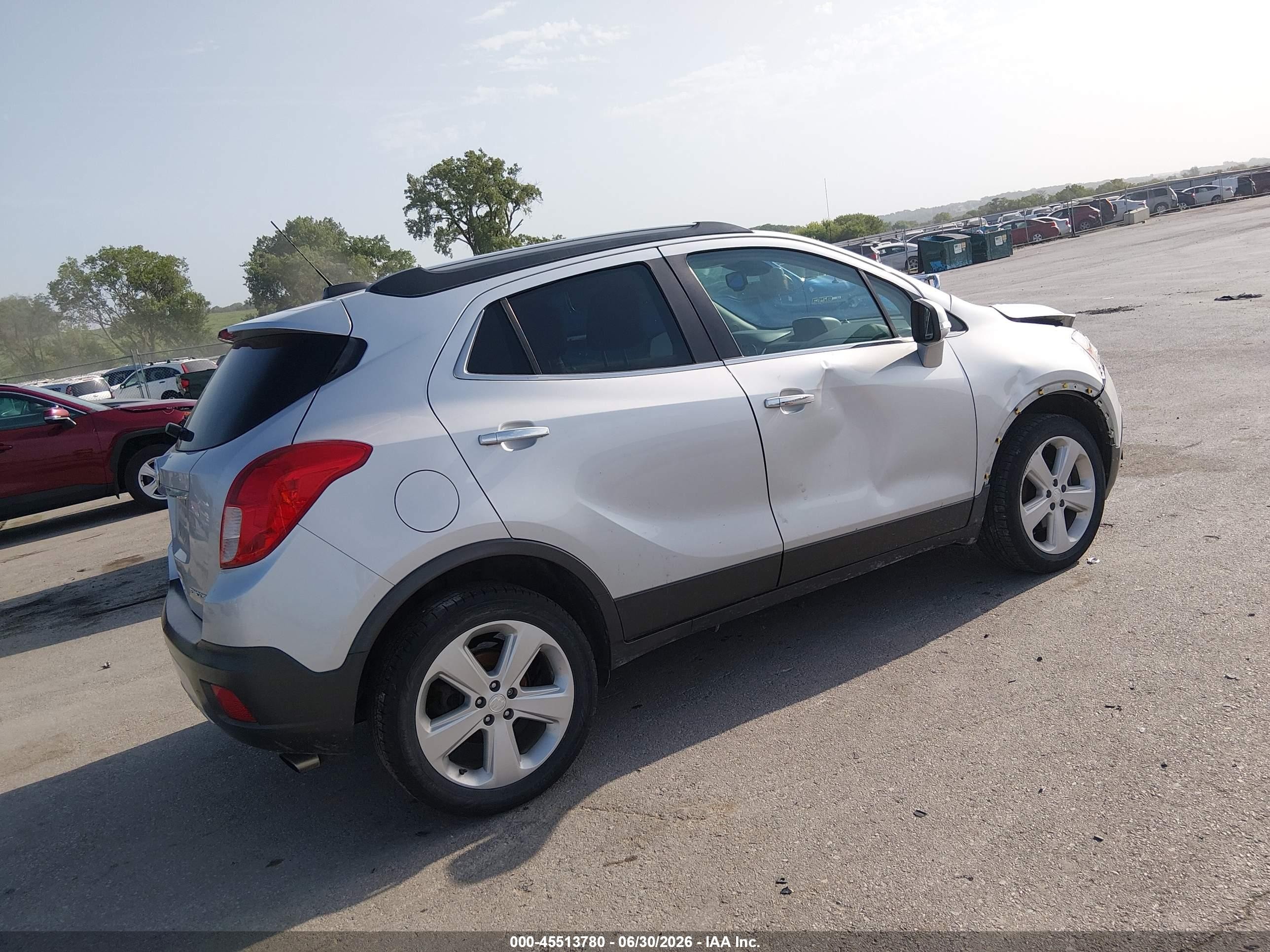 2015 Buick Encore Leather Серебряный vin: KL4CJGSB6FB221210