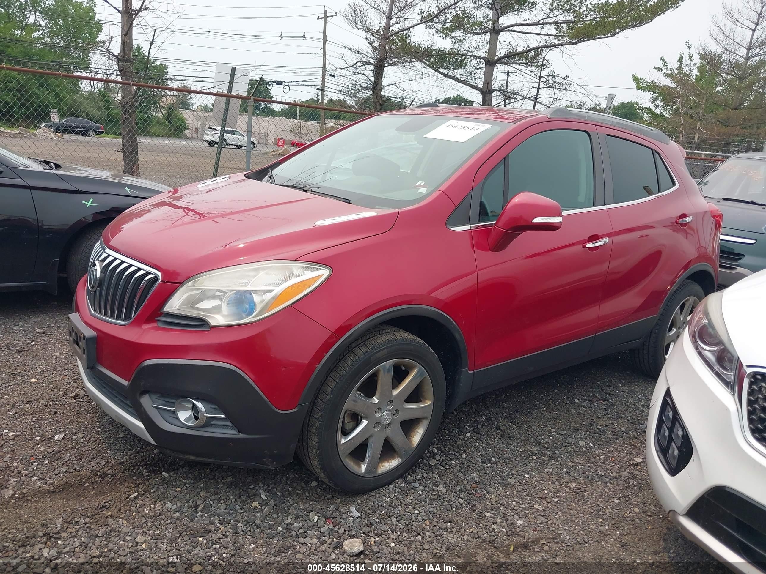 2014 Buick Encore Leather Red vin: KL4CJGSB7EB548648