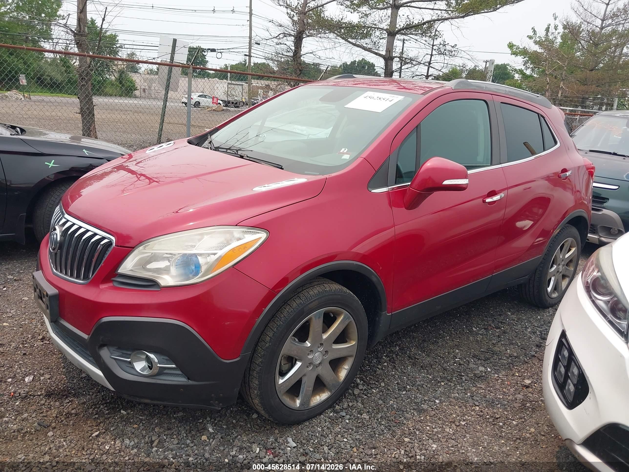 2014 Buick Encore Leather Red vin: KL4CJGSB7EB548648
