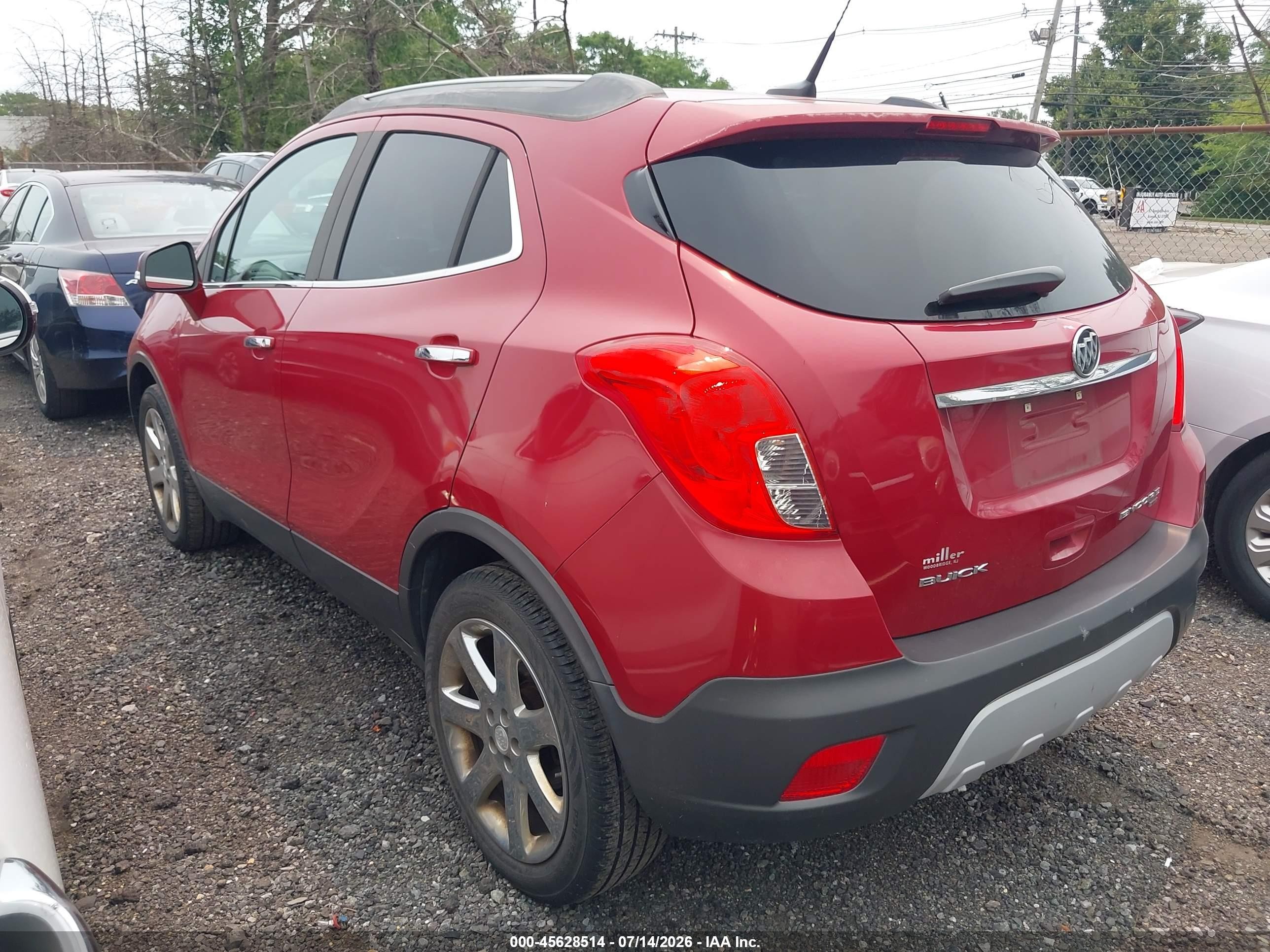 2014 Buick Encore Leather Red vin: KL4CJGSB7EB548648