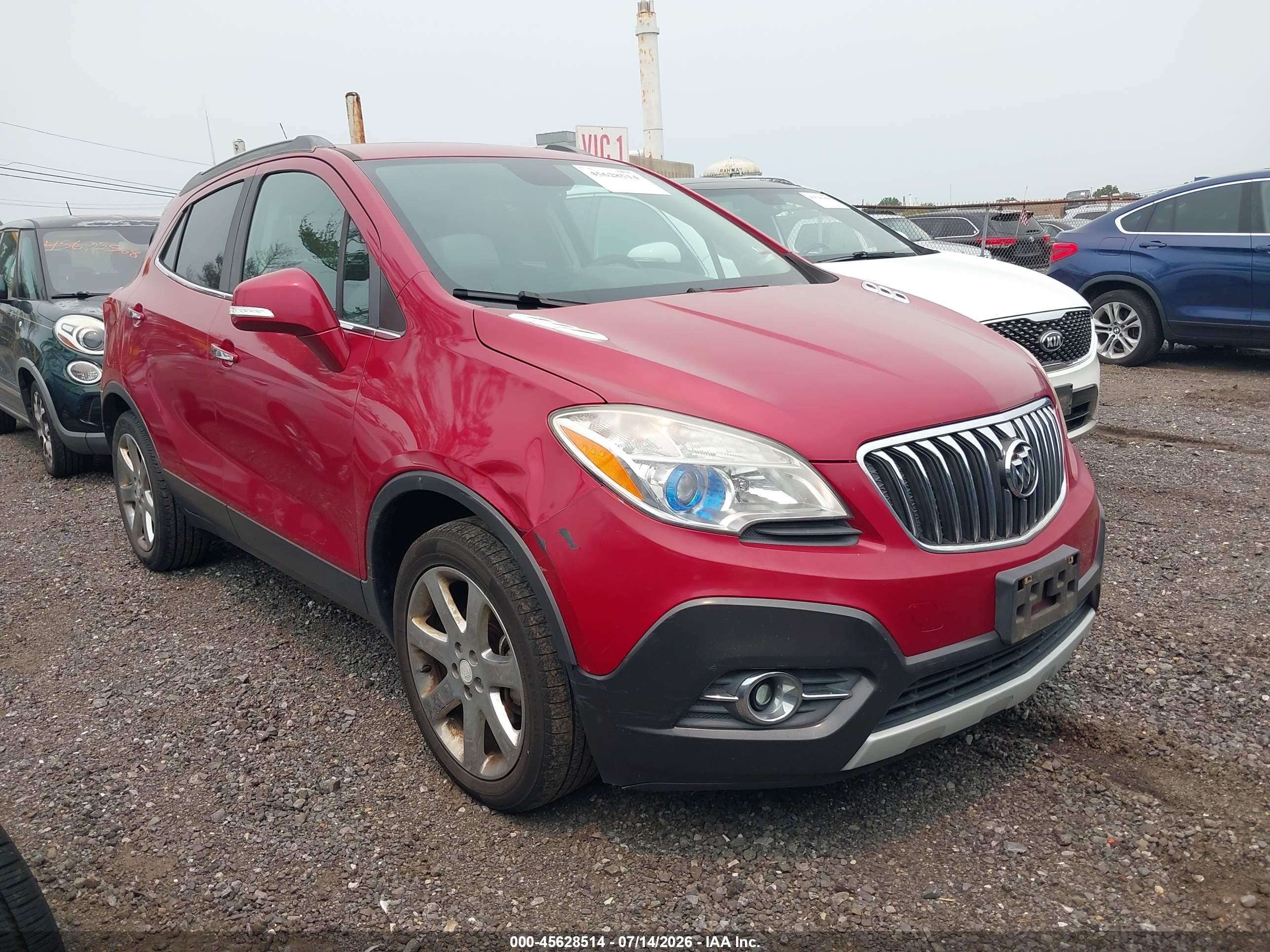 2014 Buick Encore Leather Red vin: KL4CJGSB7EB548648