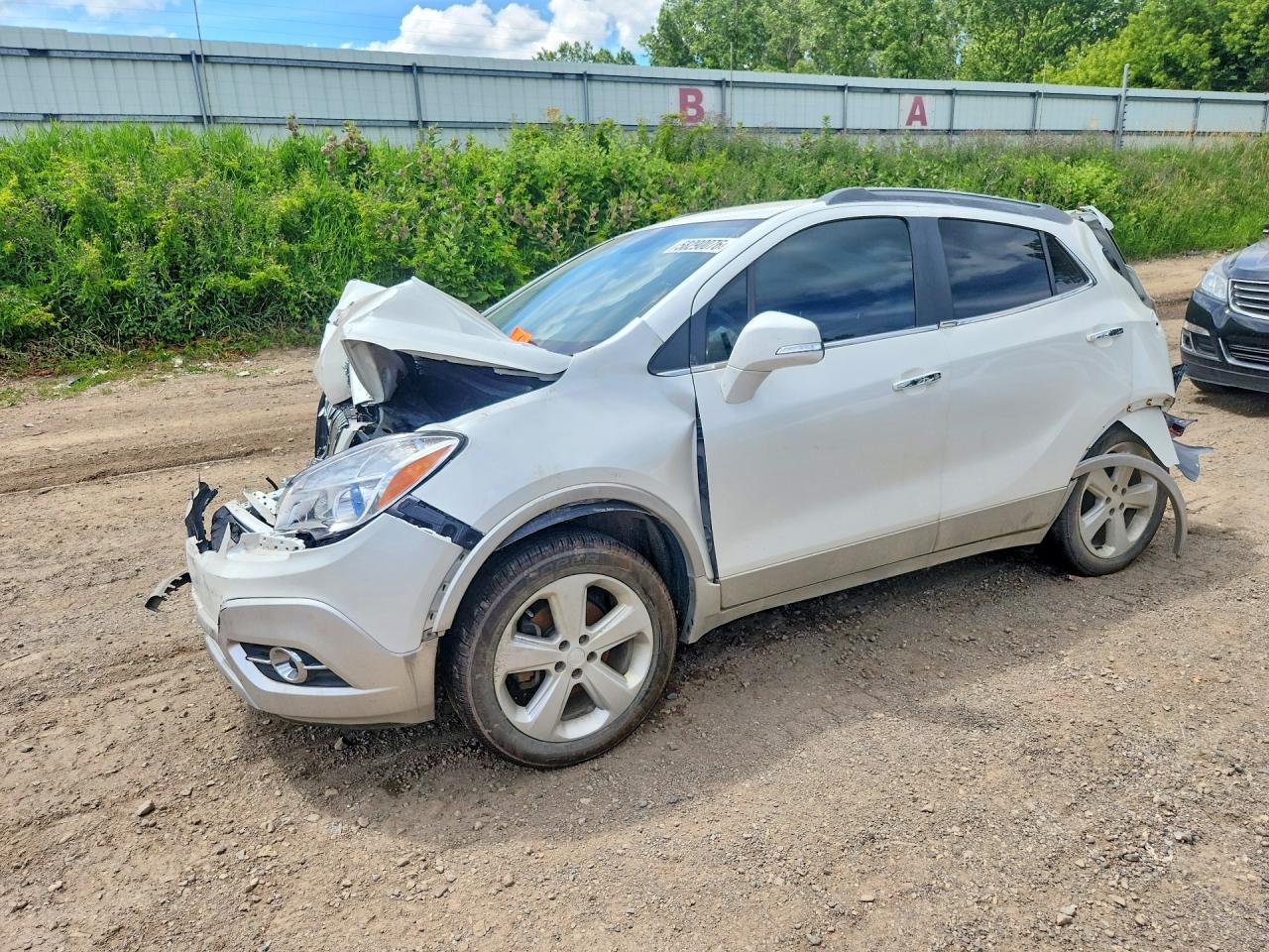 2015 Buick Encore White vin: KL4CJGSB7FB073231