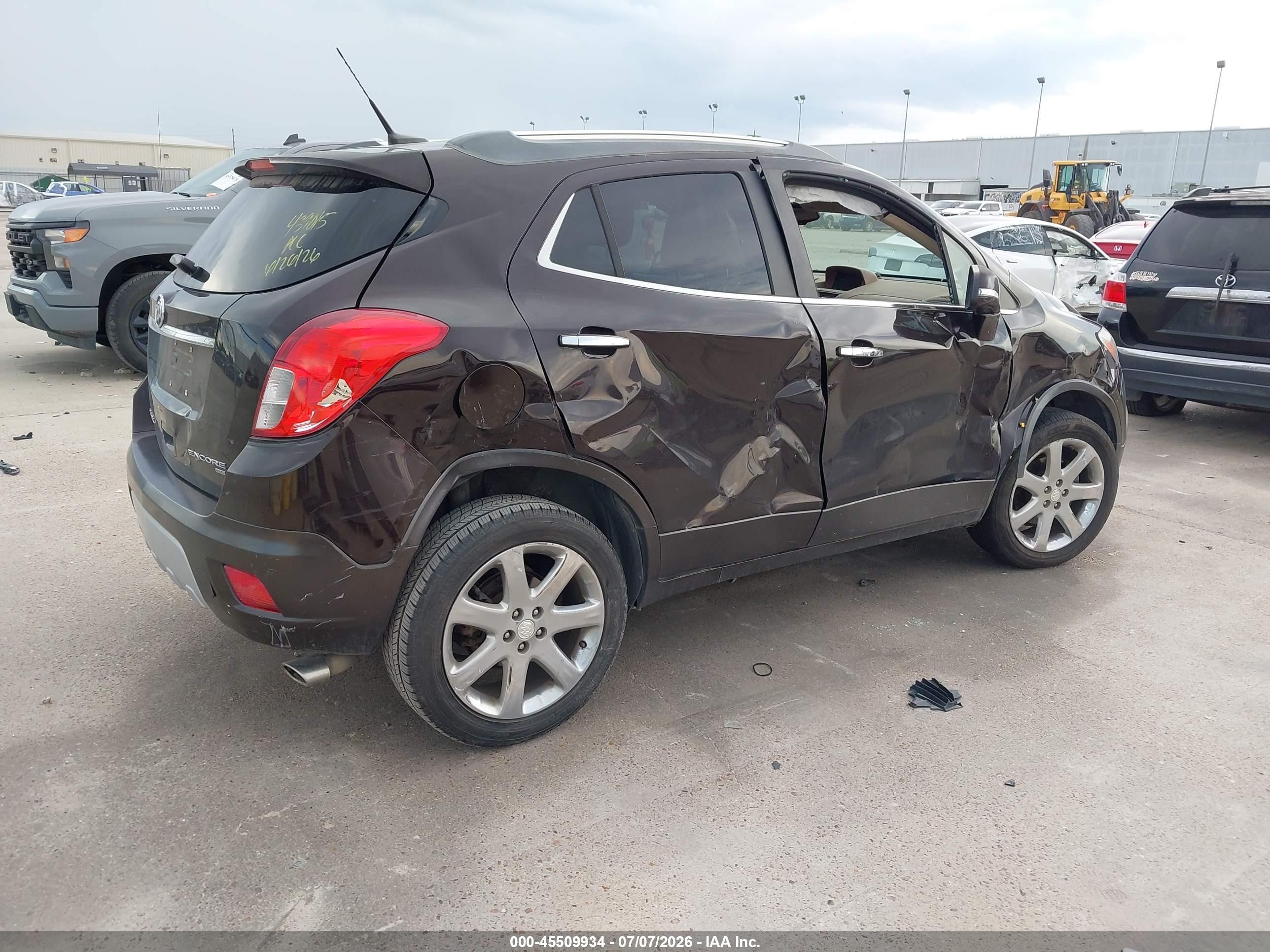2014 Buick Encore Leather Burgundy vin: KL4CJGSB8EB731315