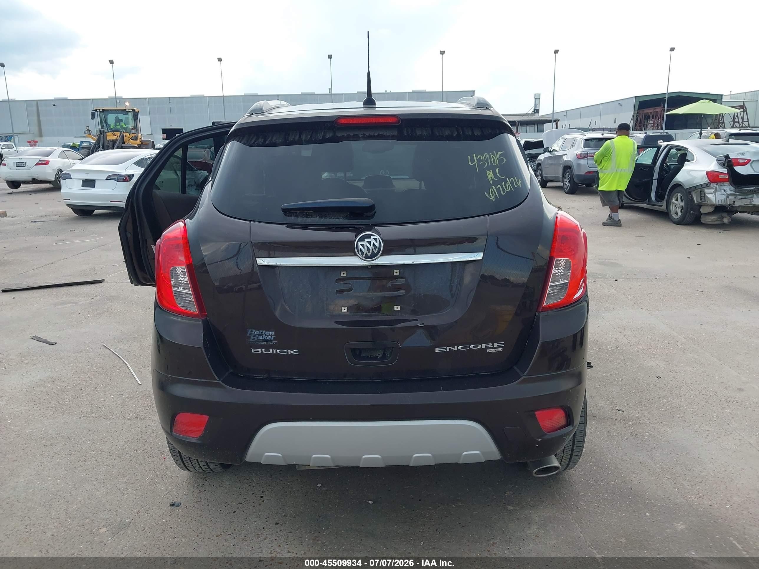 2014 Buick Encore Leather Burgundy vin: KL4CJGSB8EB731315