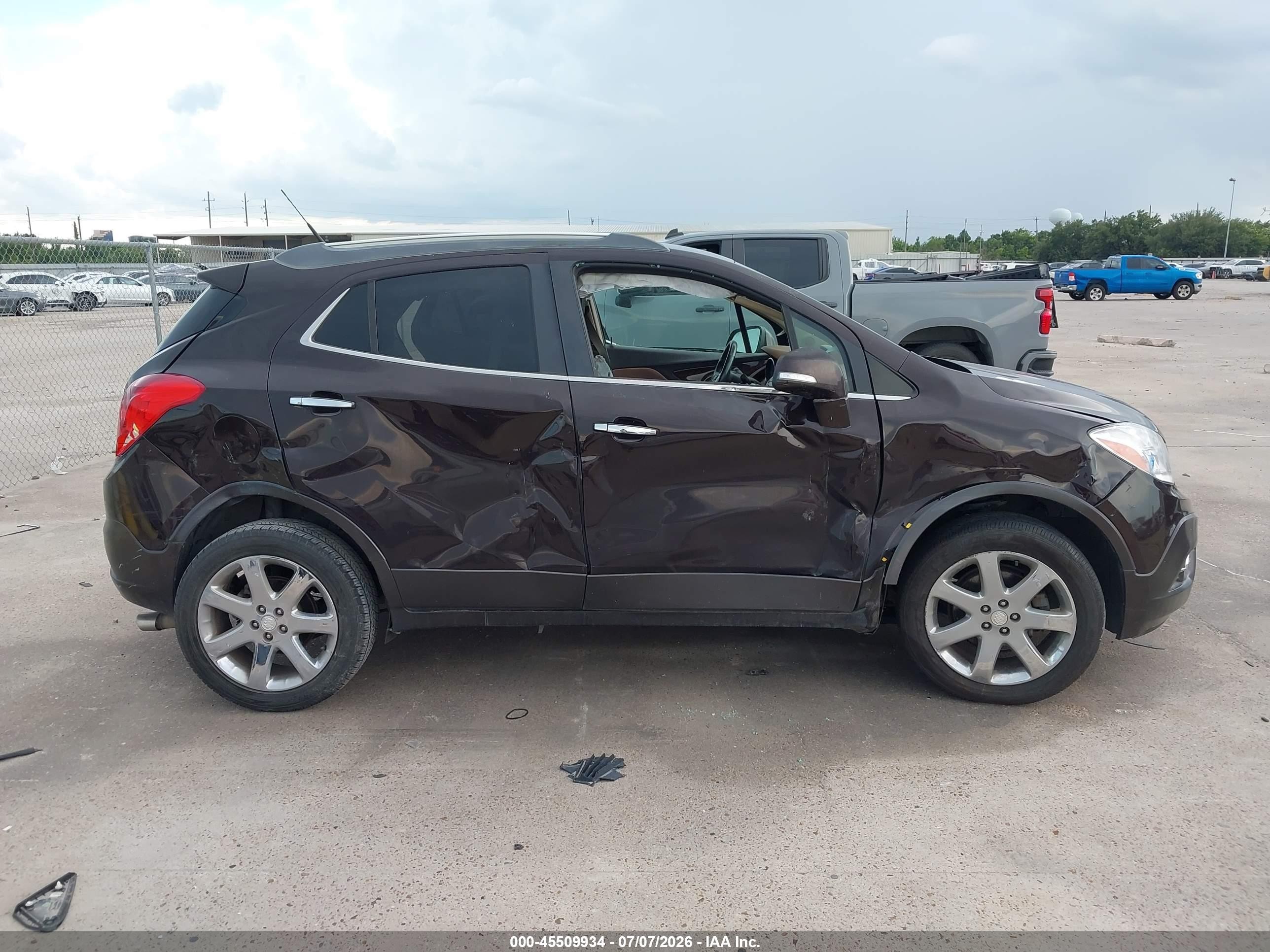 2014 Buick Encore Leather Burgundy vin: KL4CJGSB8EB731315