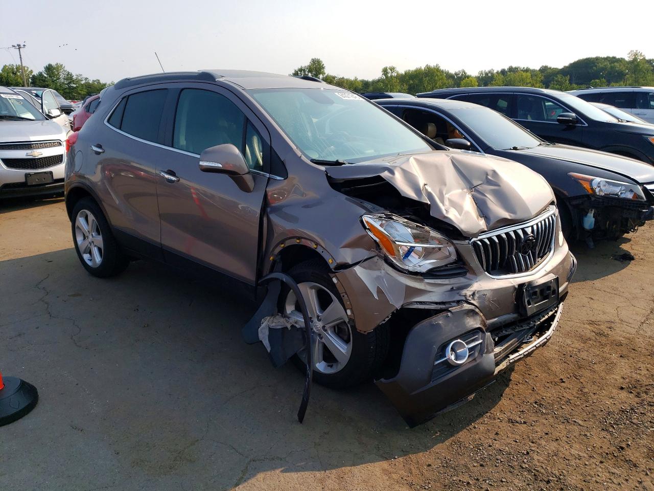 2015 Buick Encore Gray vin: KL4CJGSB8FB110870