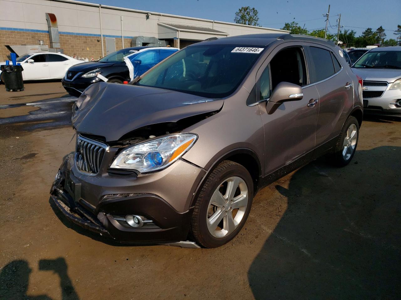 2015 Buick Encore Gray vin: KL4CJGSB8FB110870