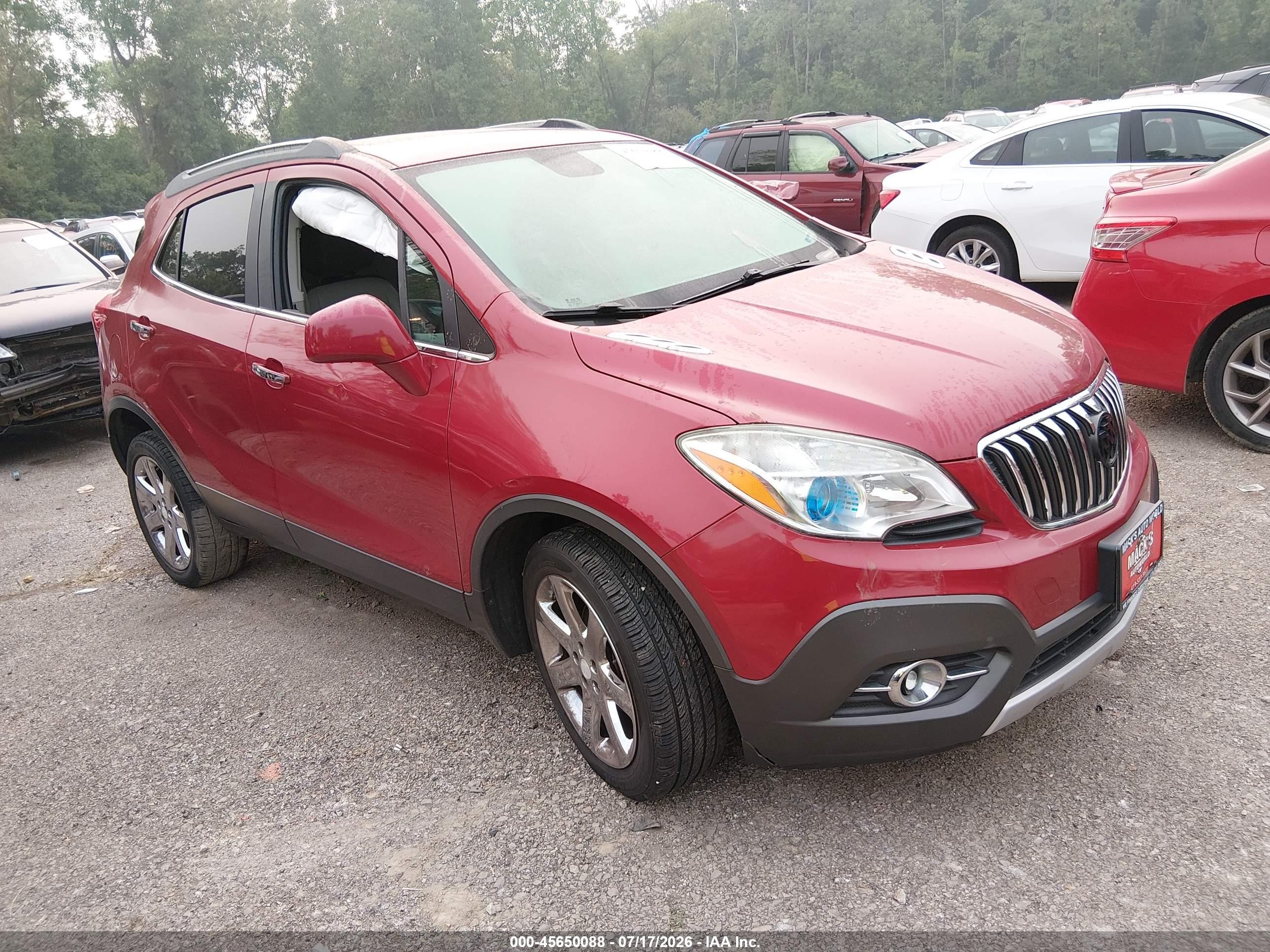 2013 Buick Encore Leather Красный vin: KL4CJGSB9DB079318