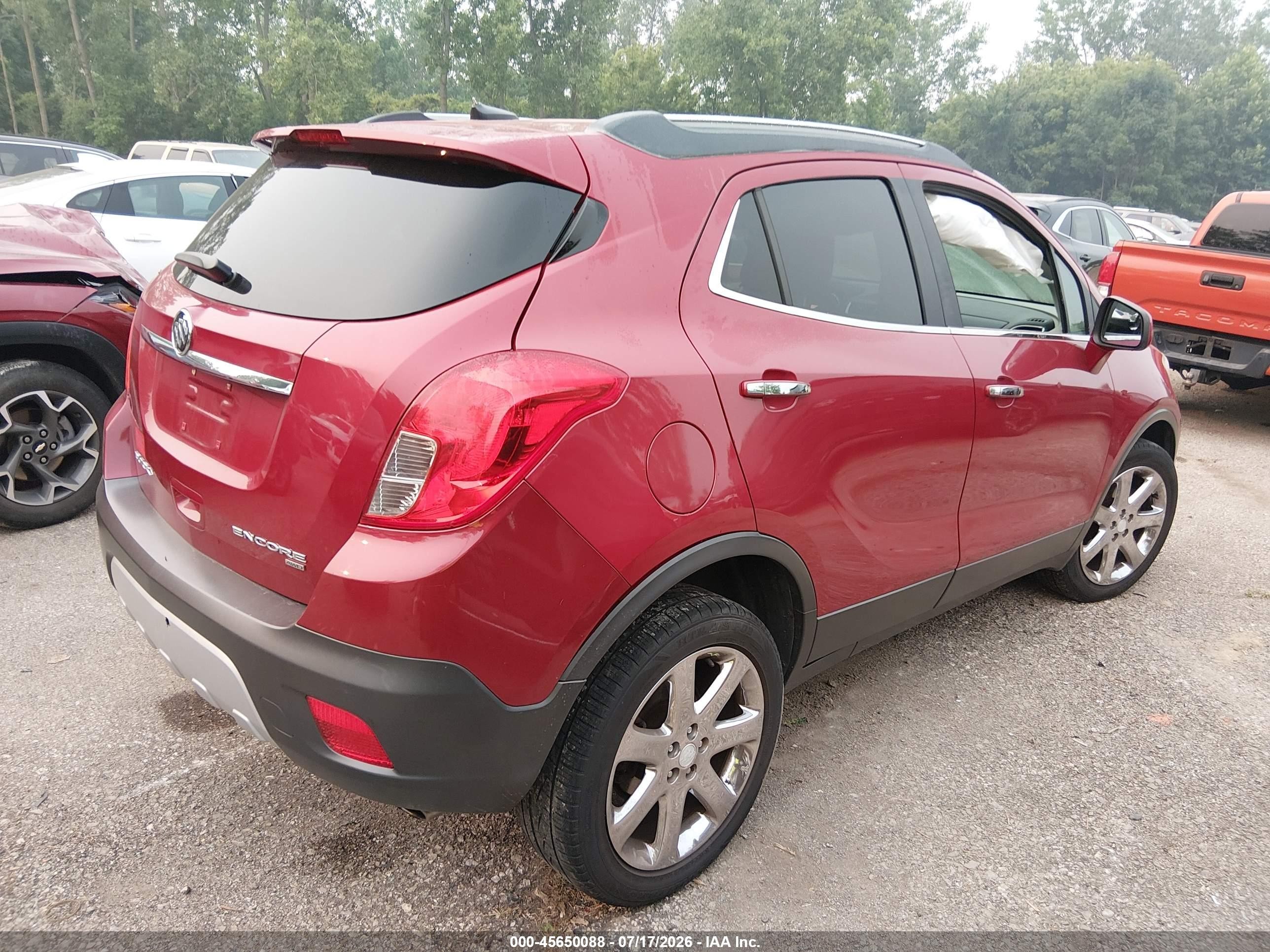 2013 Buick Encore Leather Red vin: KL4CJGSB9DB079318