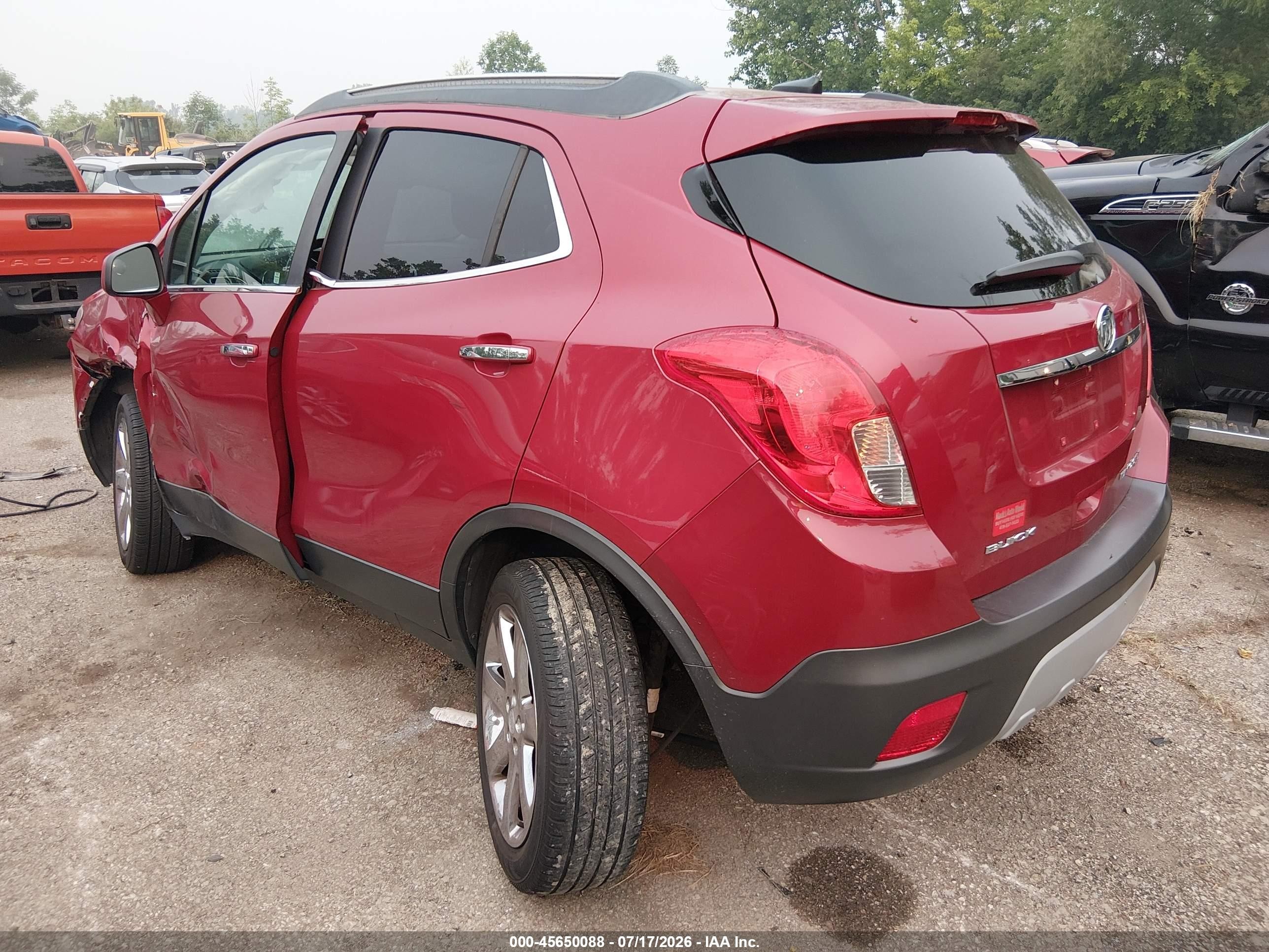 2013 Buick Encore Leather Red vin: KL4CJGSB9DB079318