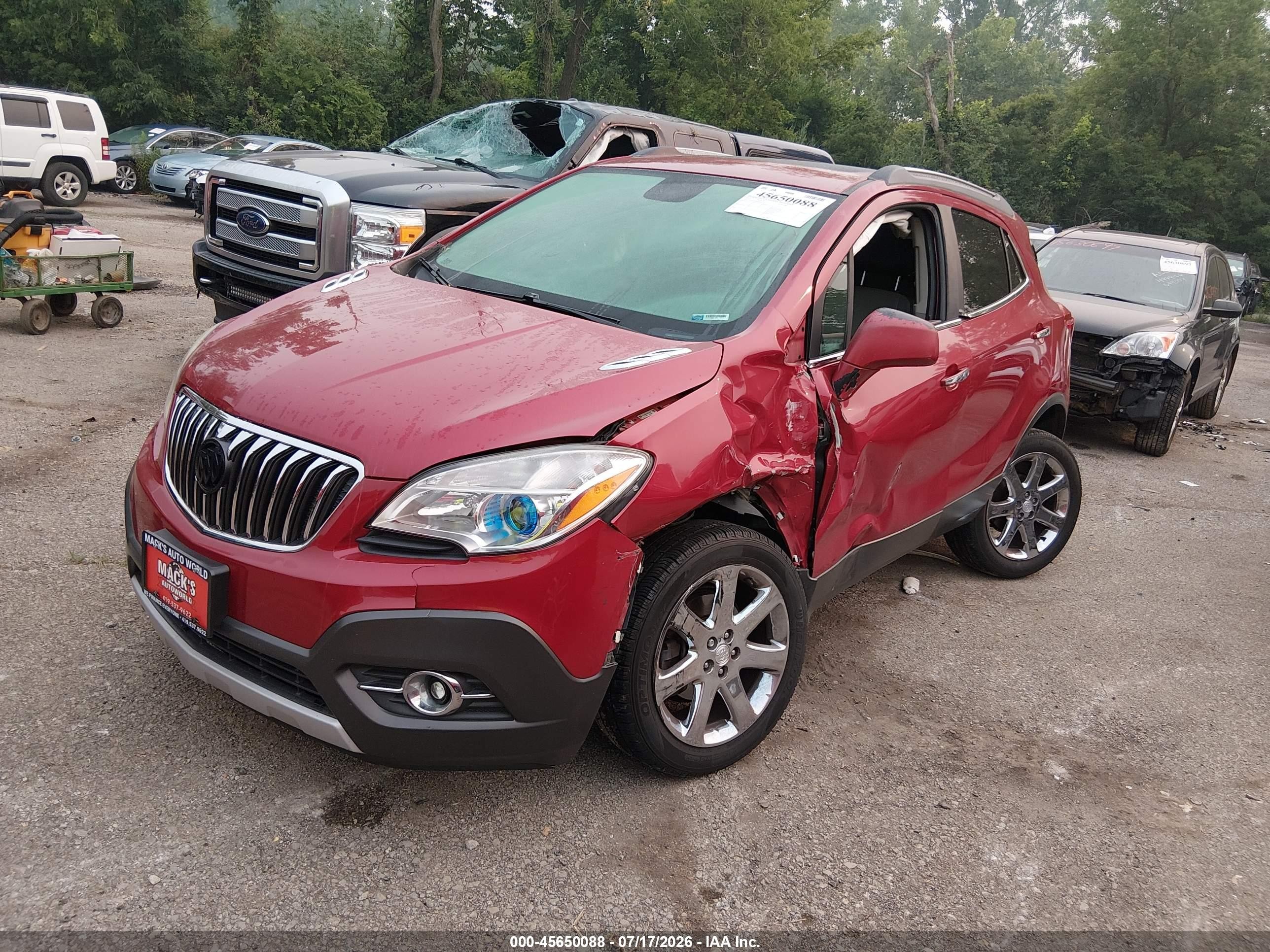 2013 Buick Encore Leather Red vin: KL4CJGSB9DB079318