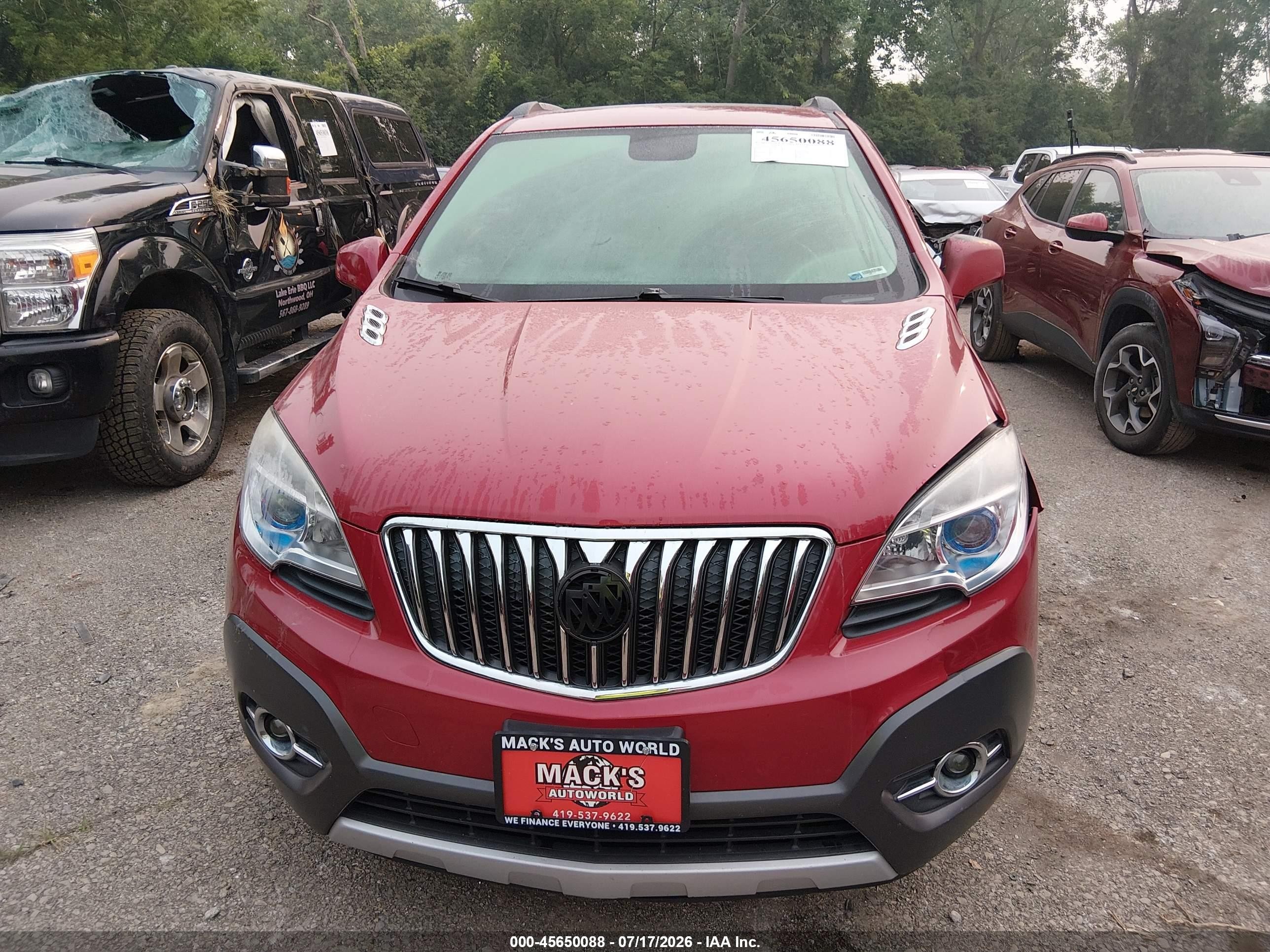 2013 Buick Encore Leather Red vin: KL4CJGSB9DB079318