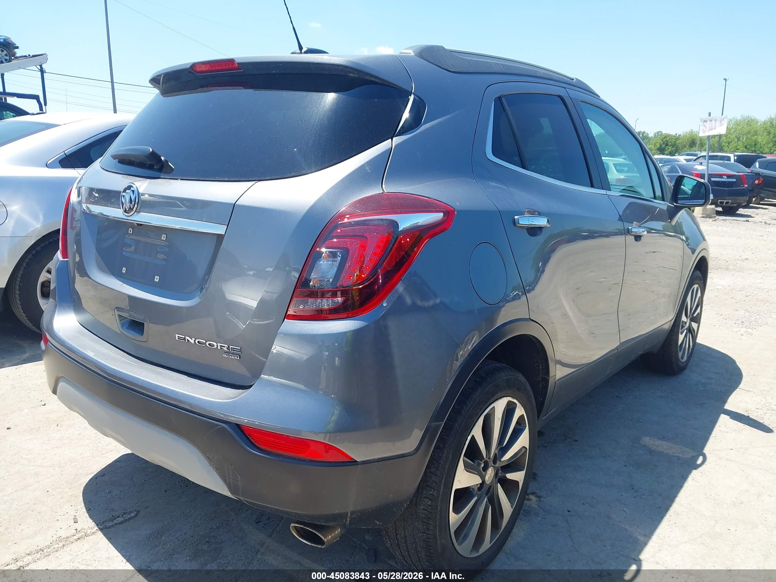 2019 Buick Encore Awd Essence Gray vin: KL4CJGSM3KB733583
