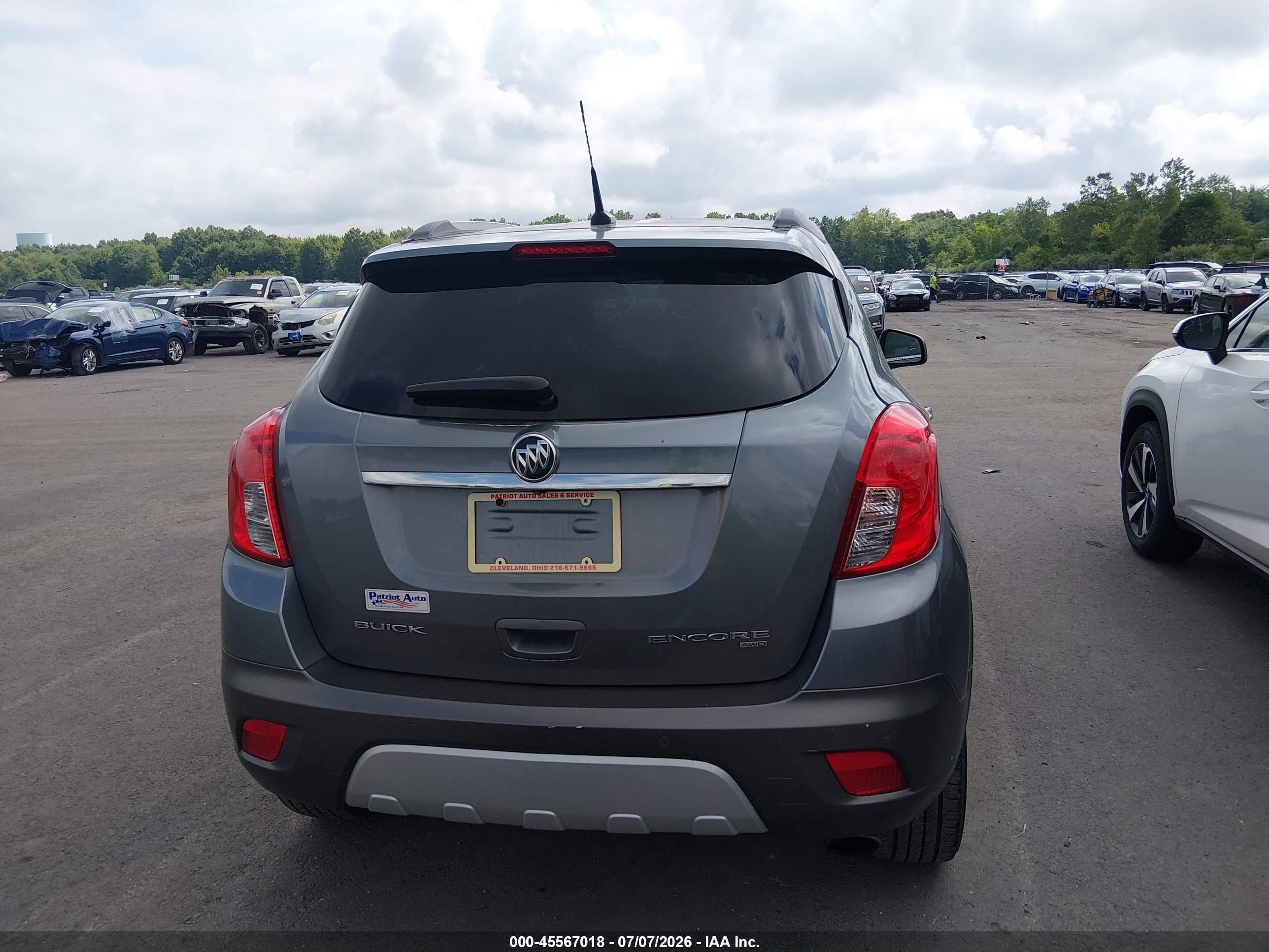 2013 Buick Encore Premium Gray vin: KL4CJHSB0DB090648