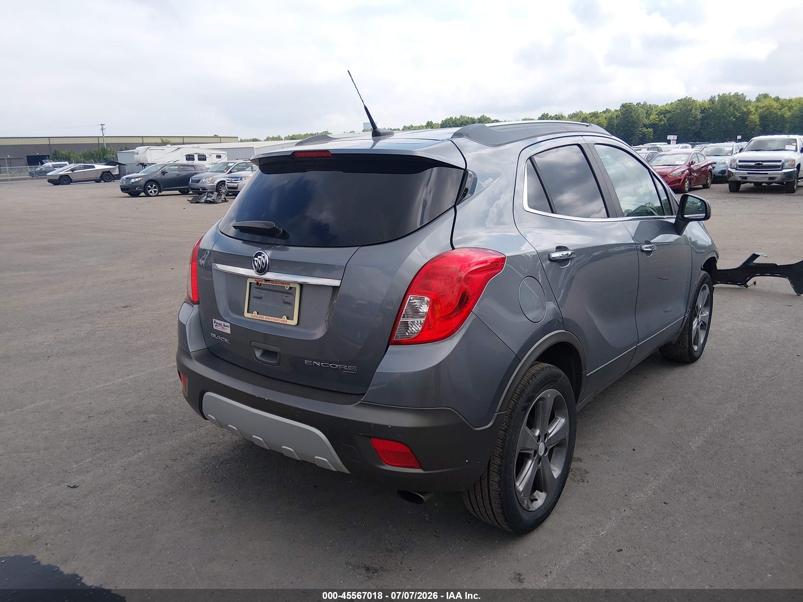 2013 Buick Encore Premium Gray vin: KL4CJHSB0DB090648