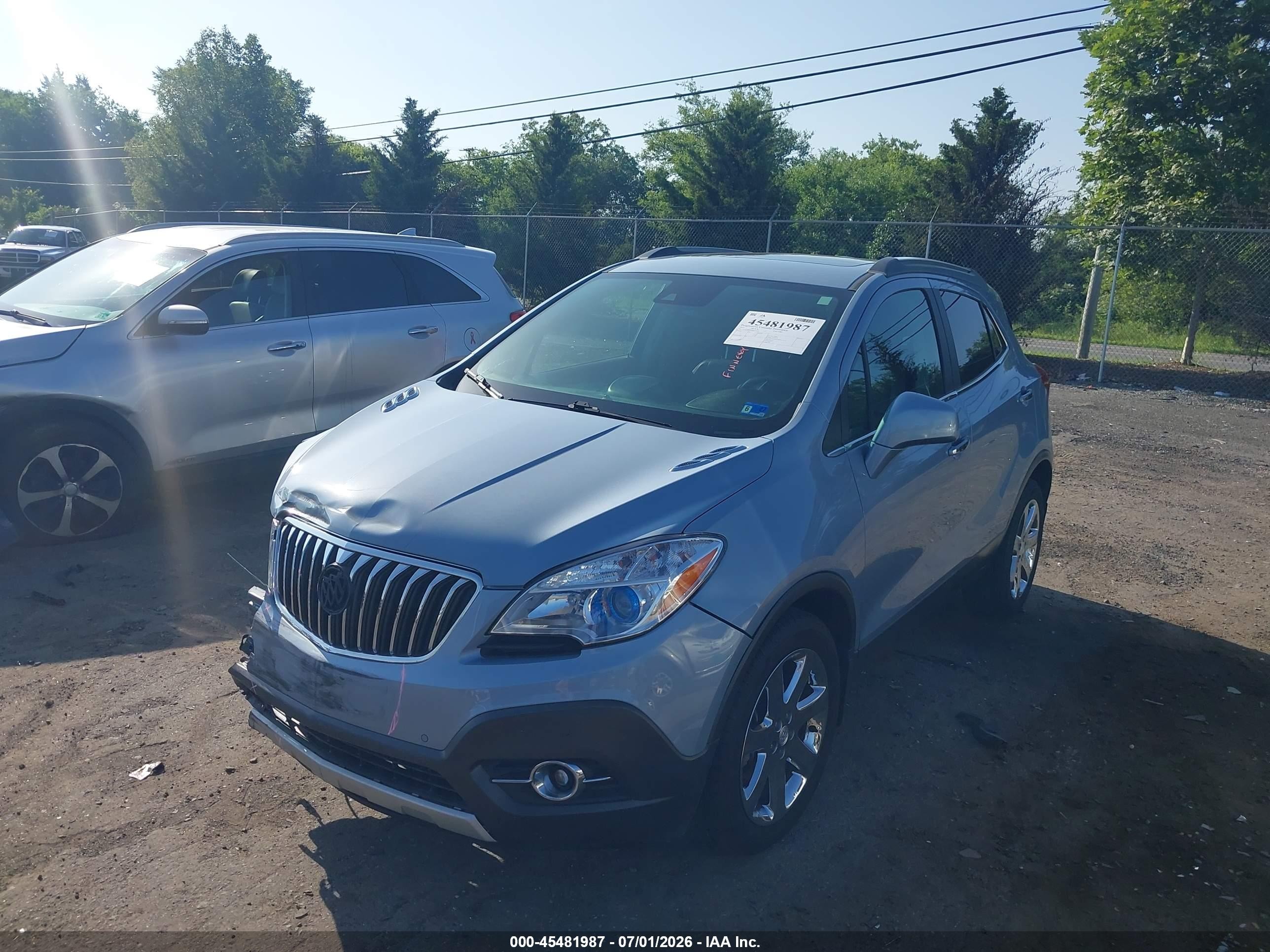 2013 Buick Encore Premium Silver vin: KL4CJHSB0DB123616