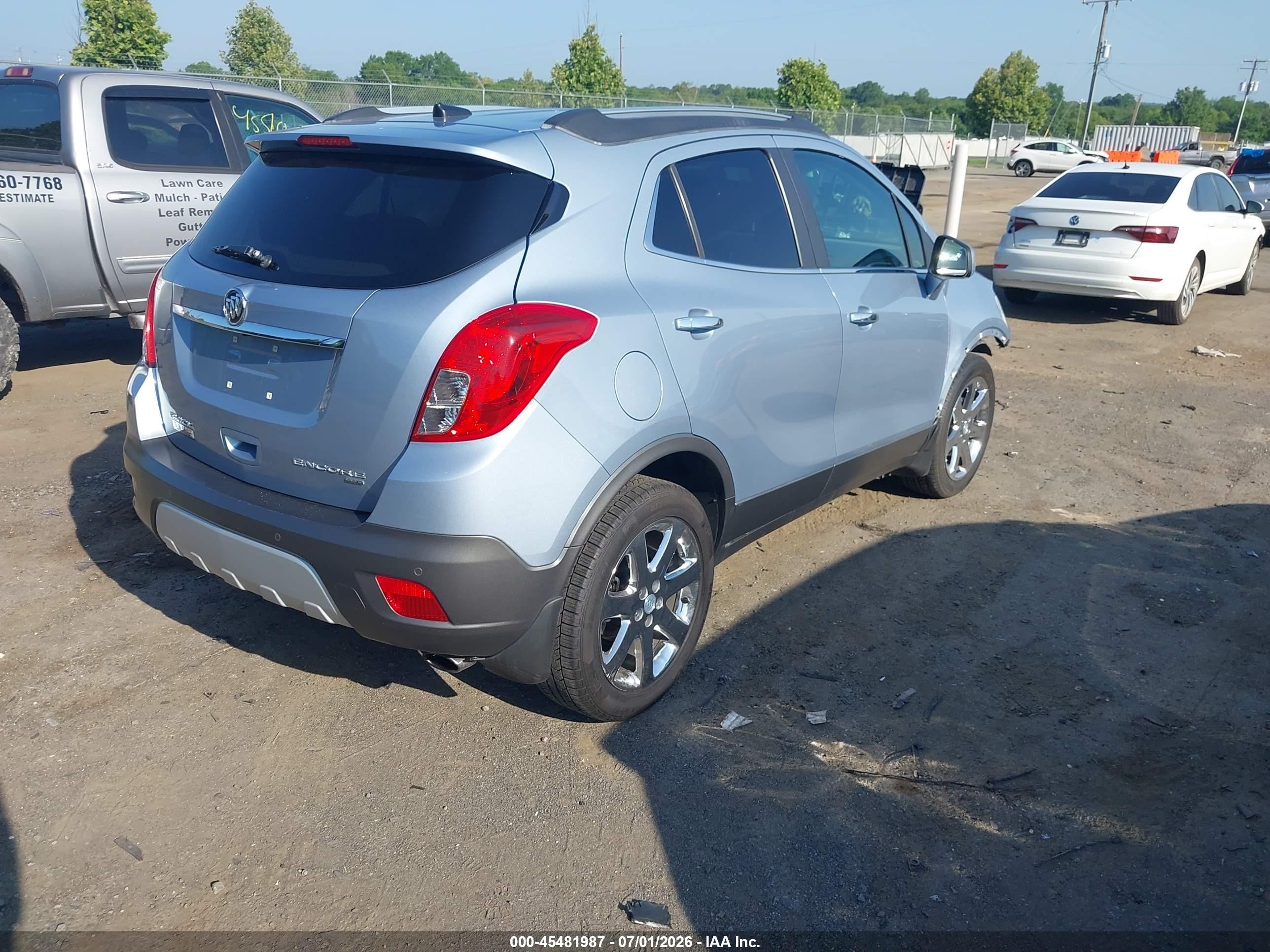 2013 Buick Encore Premium Silver vin: KL4CJHSB0DB123616