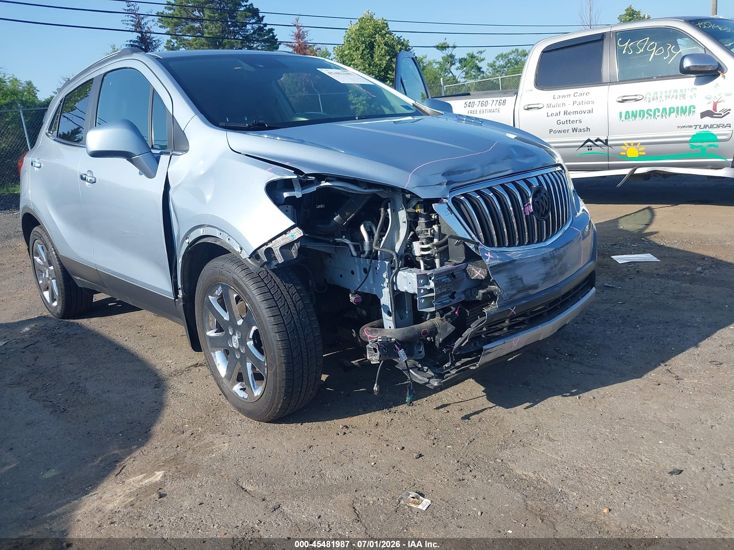 2013 Buick Encore Premium Silver vin: KL4CJHSB0DB123616