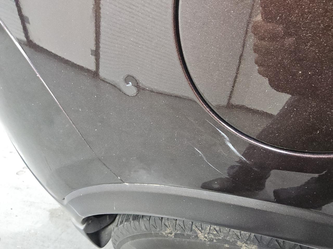 2015 Buick Encore Premium Brown vin: KL4CJHSB0FB060682 Damage: Right Qtr Panel, Dent(S) W/ Paint Dmg, 1/2 To 1 Inch