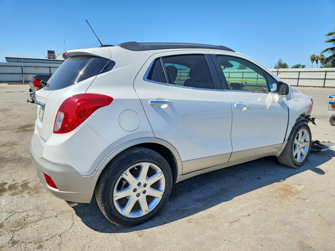 2015 Buick Encore Premium White vin: KL4CJHSB0FB258002