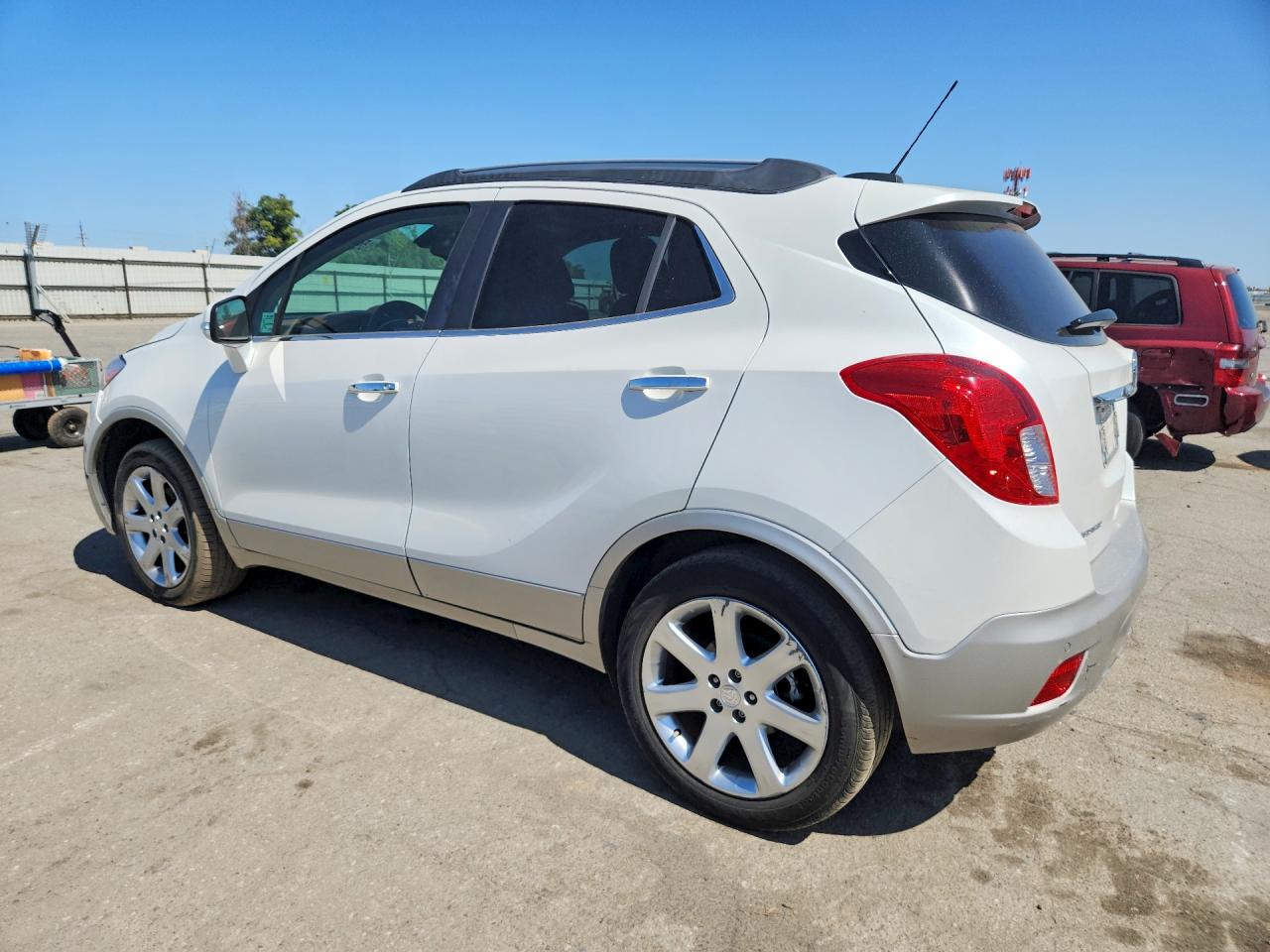 2015 Buick Encore Premium White vin: KL4CJHSB0FB258002