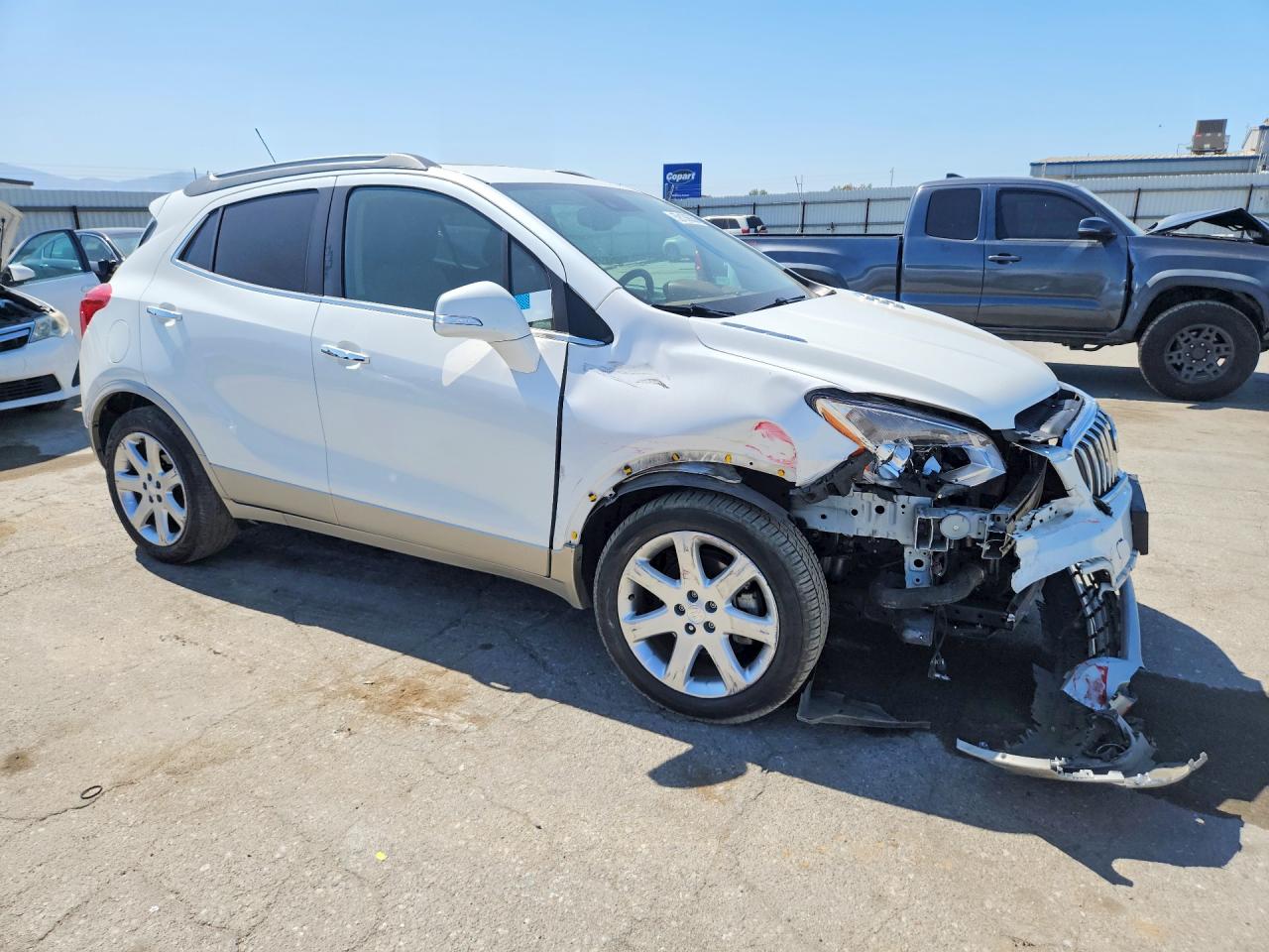2015 Buick Encore Premium White vin: KL4CJHSB0FB258002