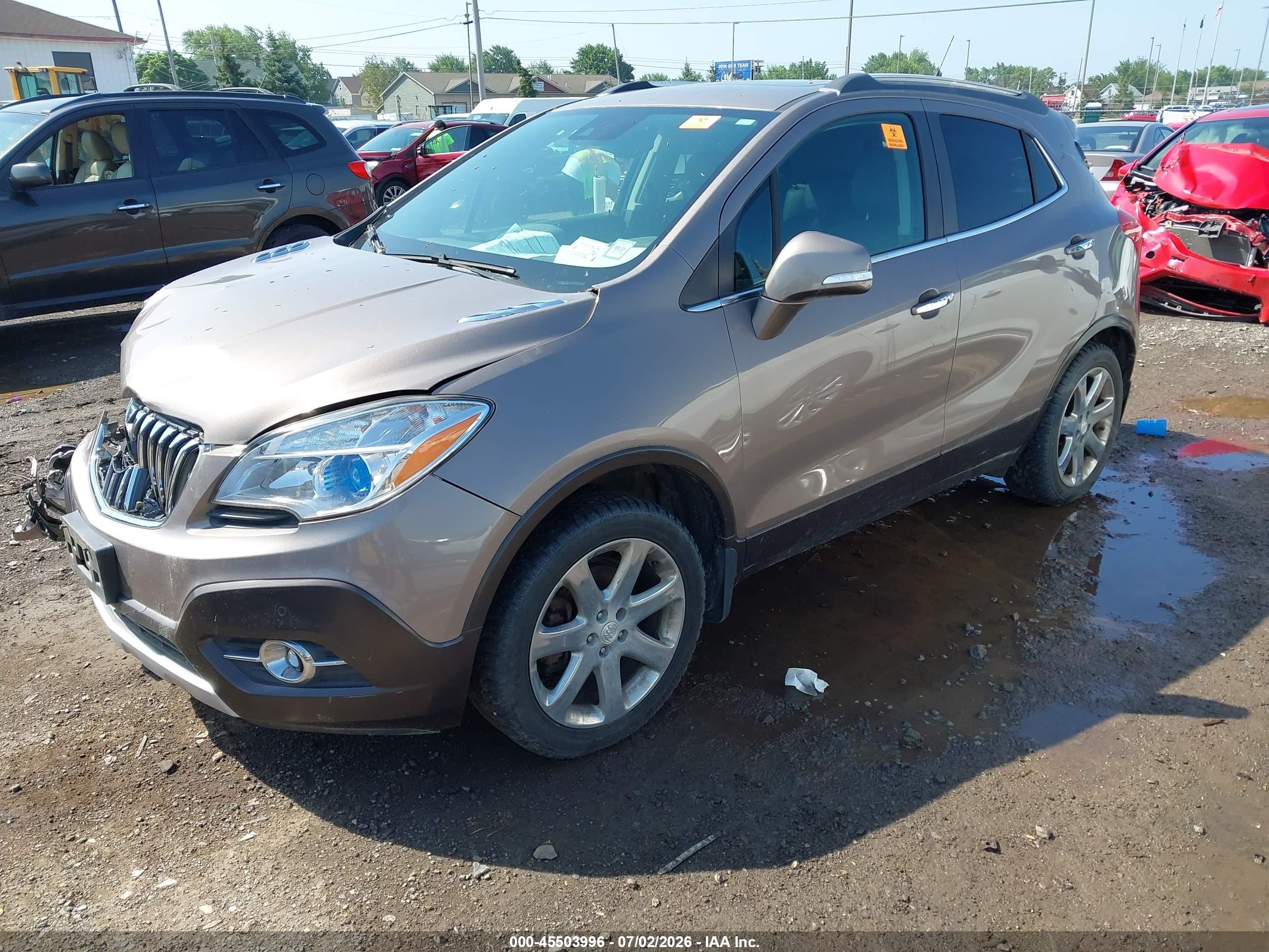 2014 Buick Encore Premium Beige vin: KL4CJHSB1EB520110