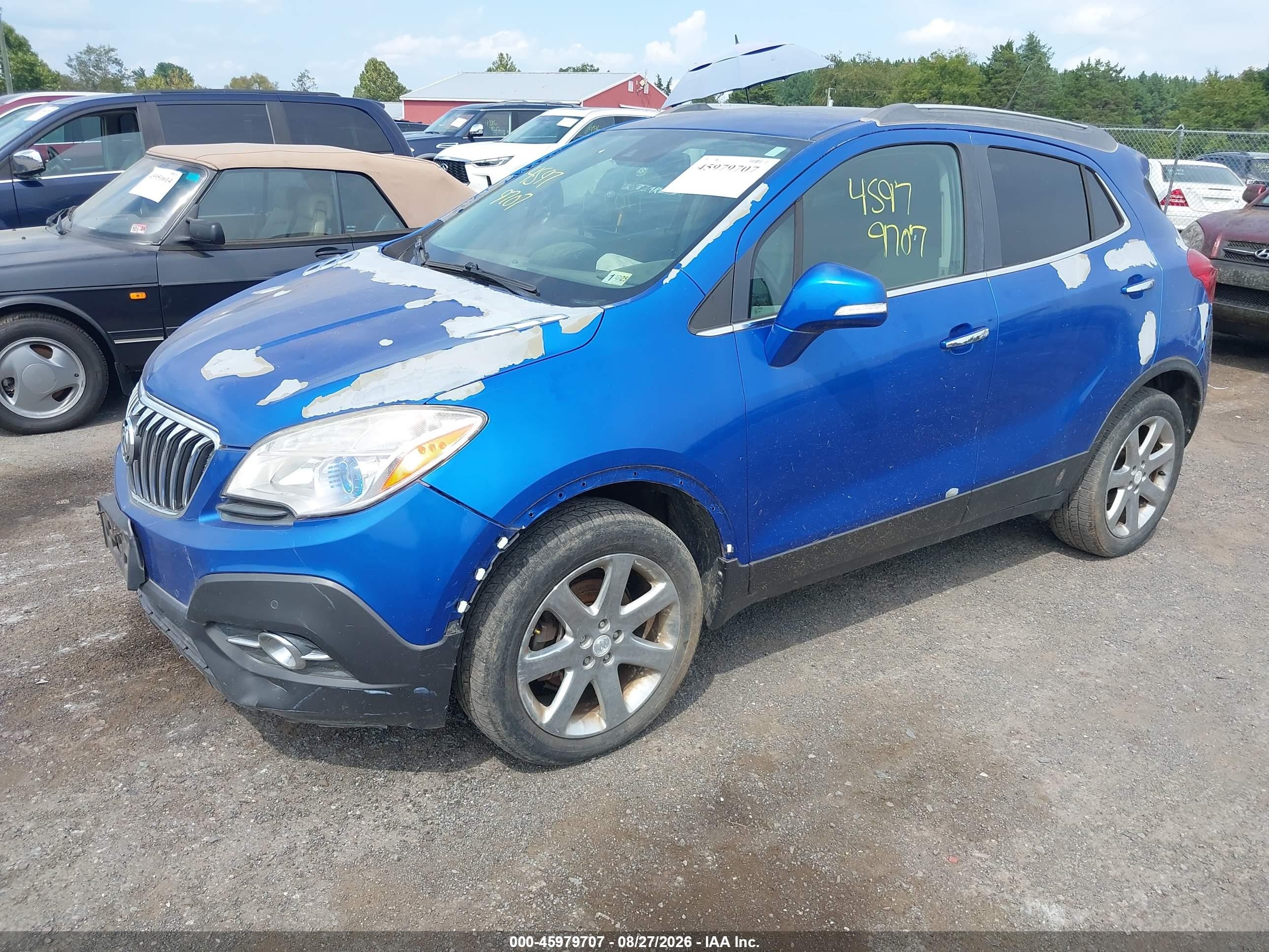 2014 Buick Encore Premium Blue vin: KL4CJHSB1EB617145